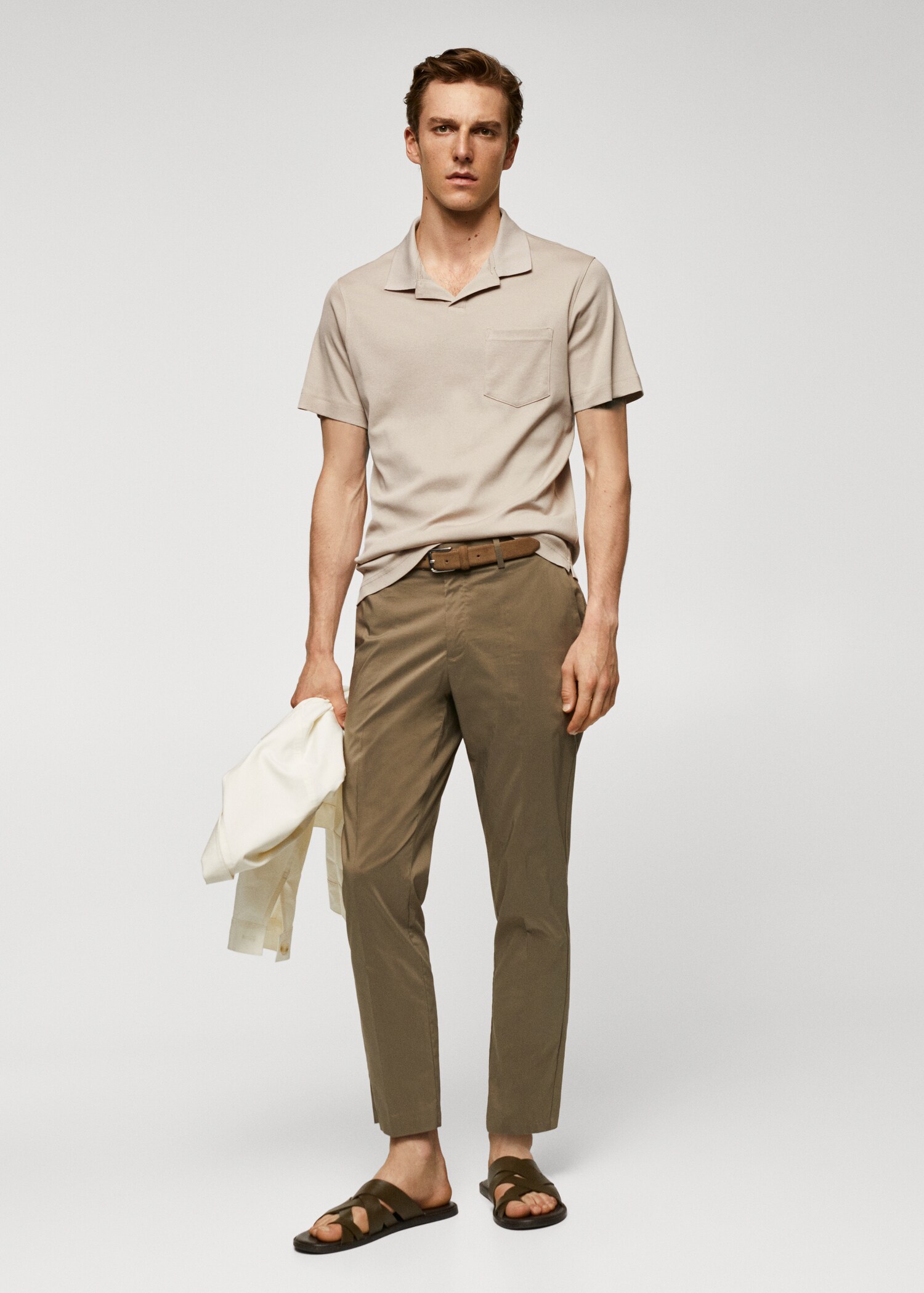 100% cotton polo shirt with pocket - General plane