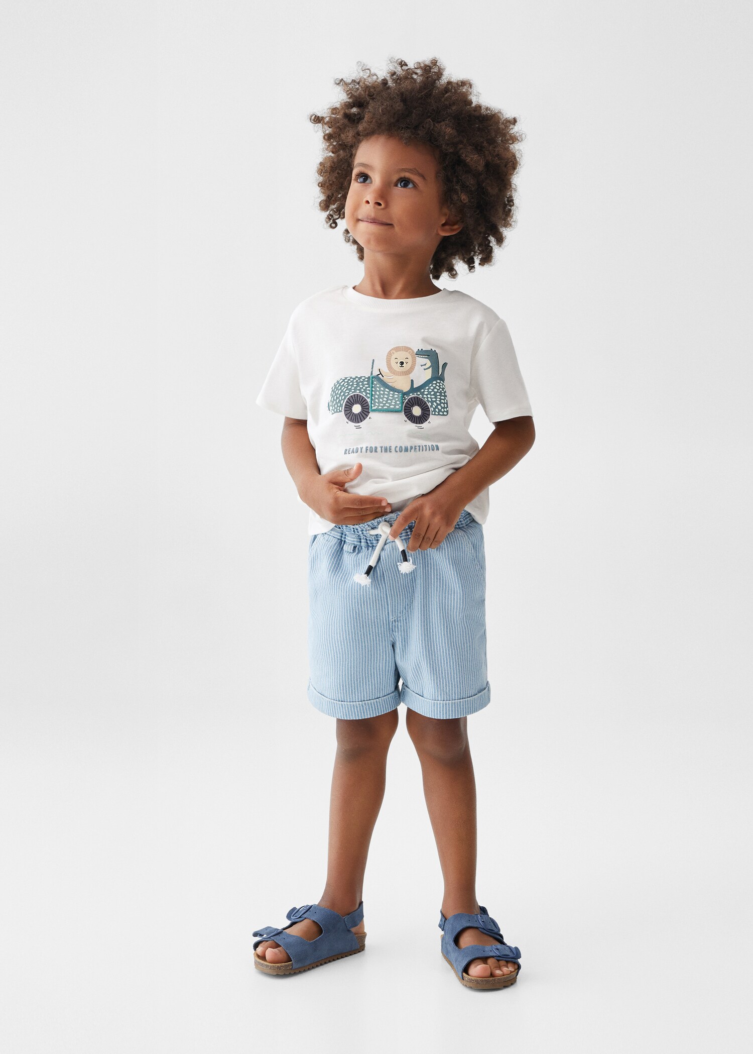Baumwoll-T-Shirt mit Motiv - Allgemeine Ansicht