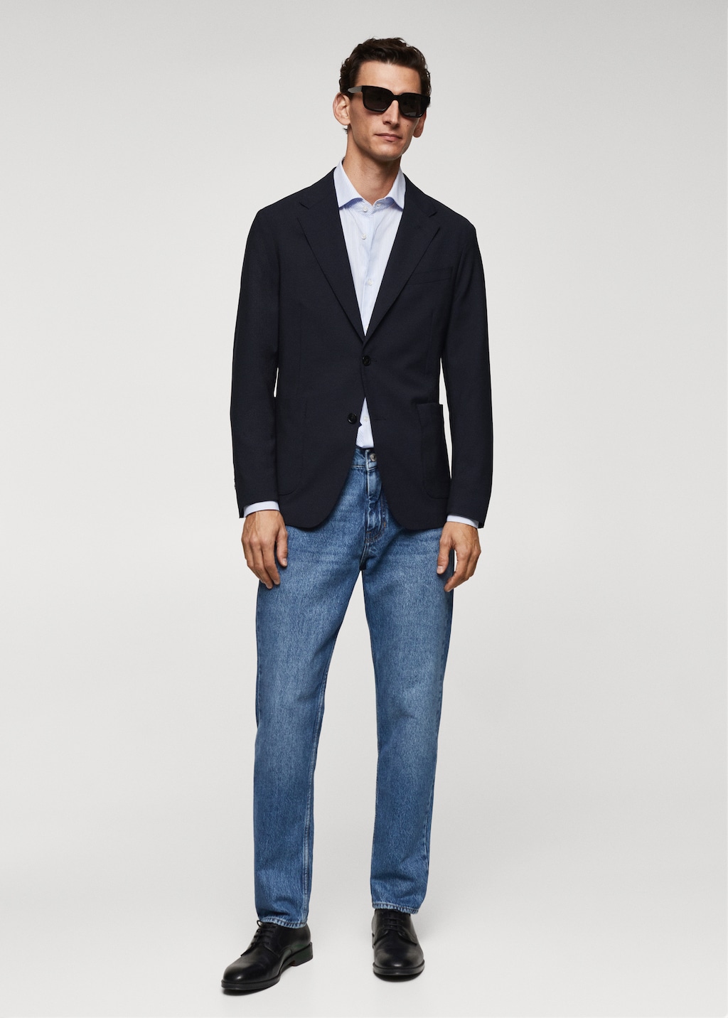 Slim fit virgin wool jacket