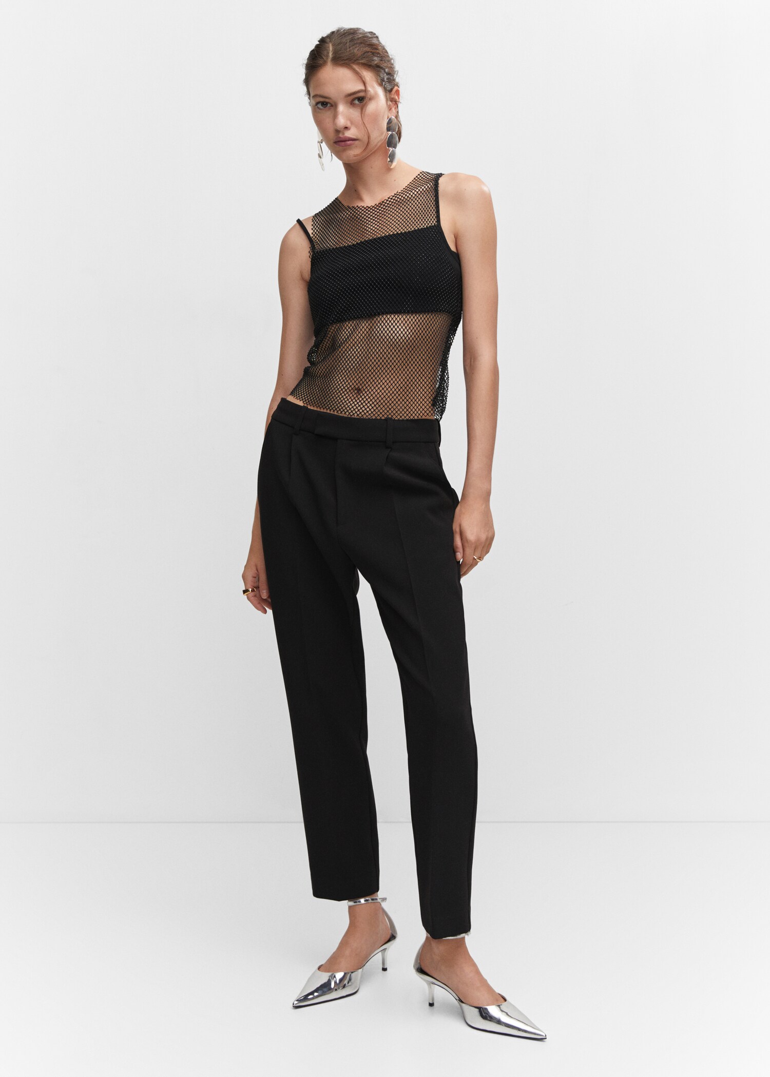 Mesh top with crystal detail - General plane