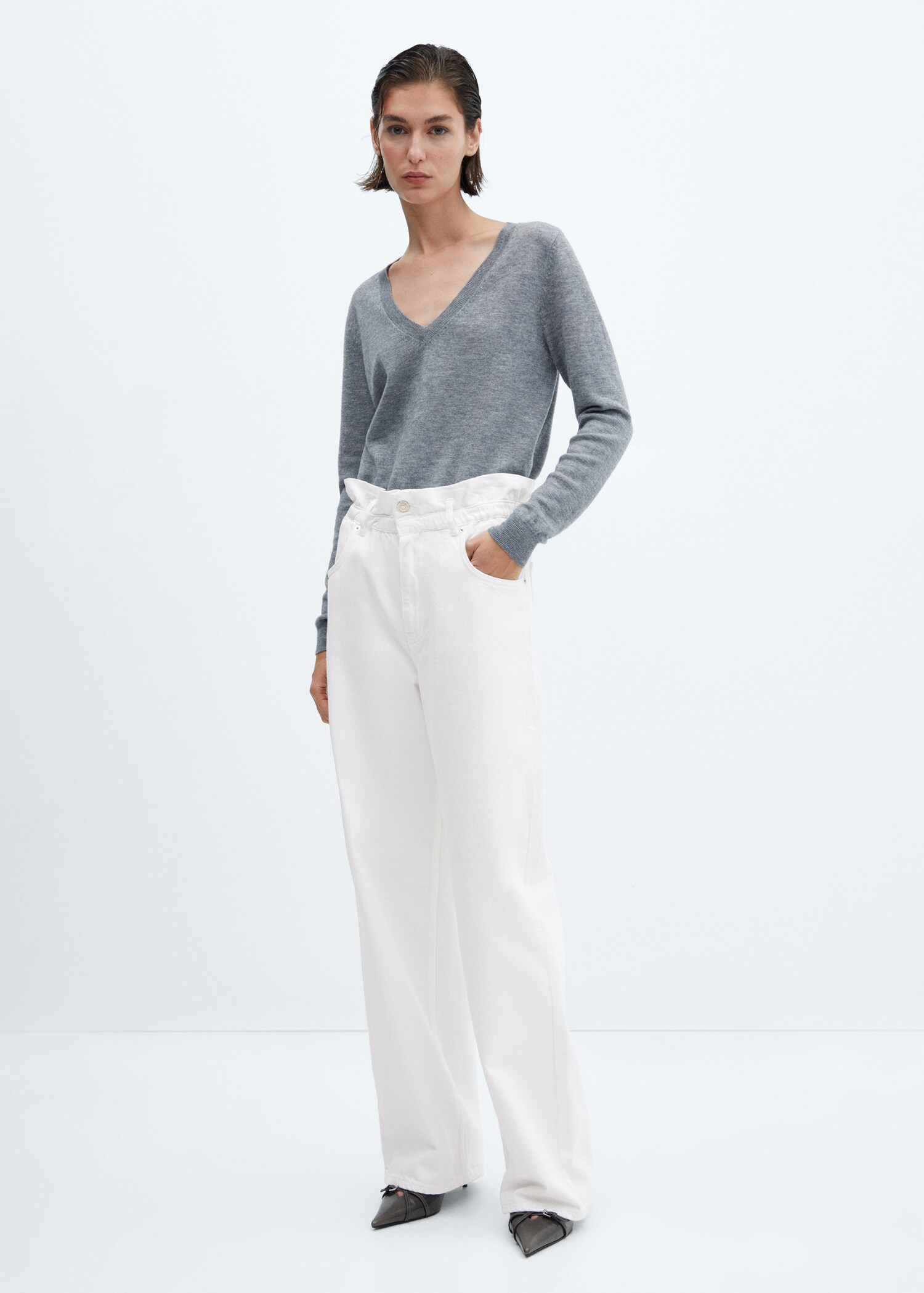 Texans slouchy cintura elàstica - Pla general