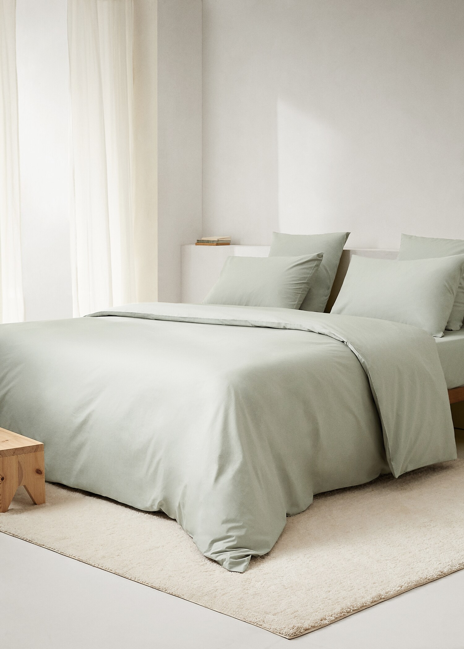 Housse de couette percale de coton (300 fils) lit 180/200 cm - Plan général
