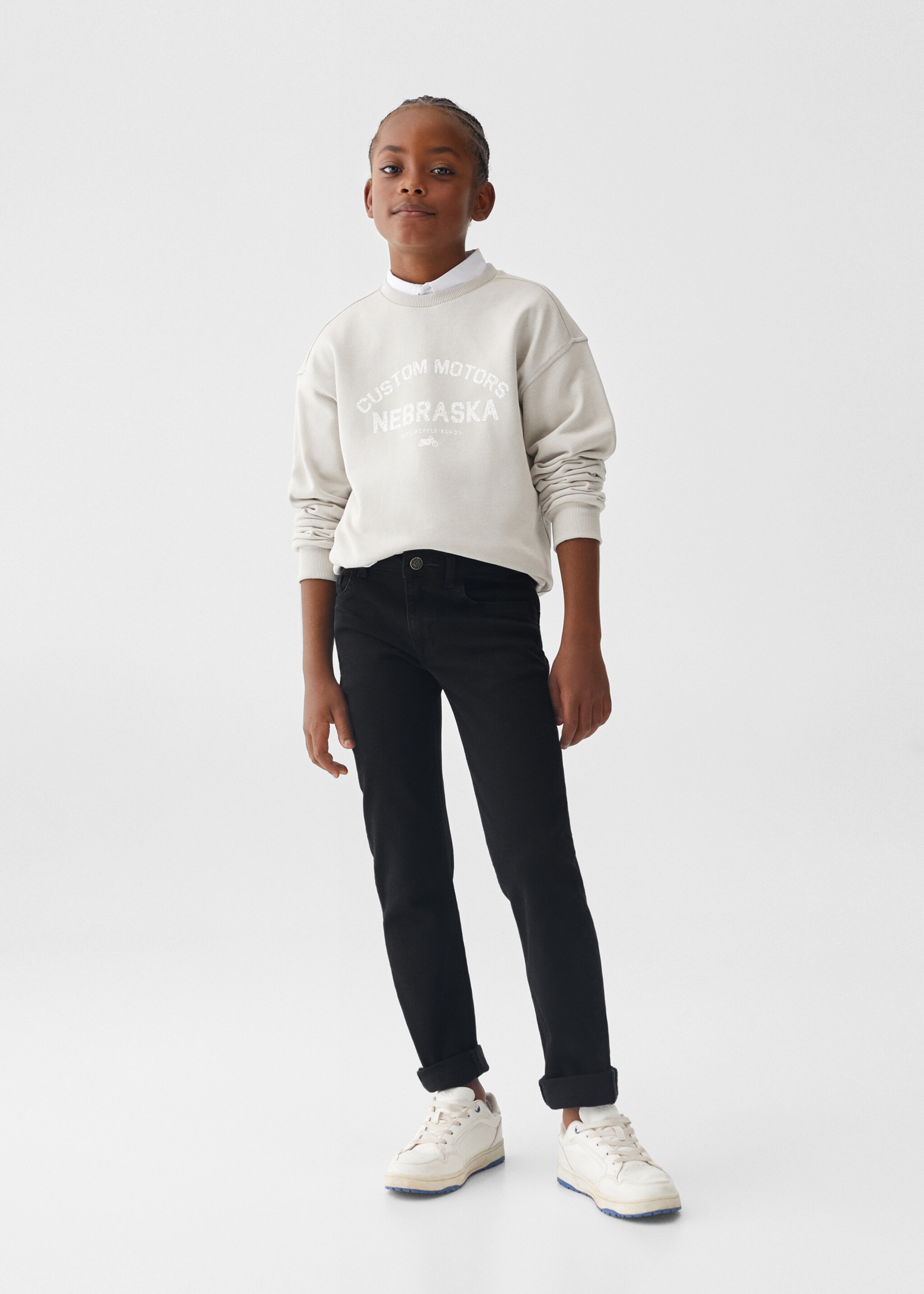 Regular-fit jeans - General plane, Black denim. Ref: 57002520-00.