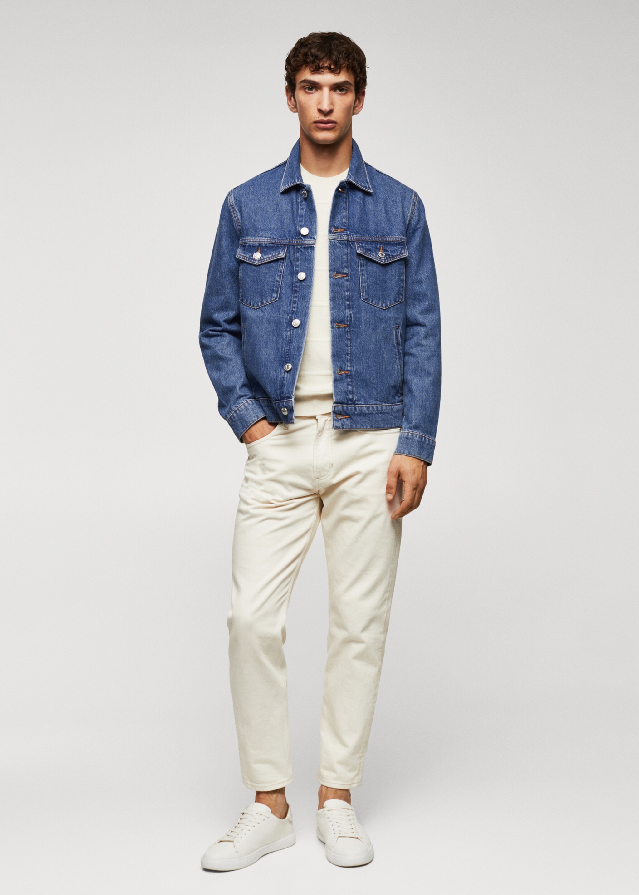 Blouson en jean essentiel - Plan général