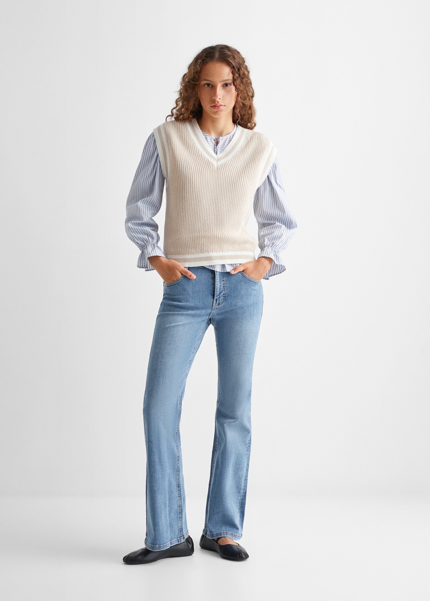 Flared jeans - Overzichtstekening