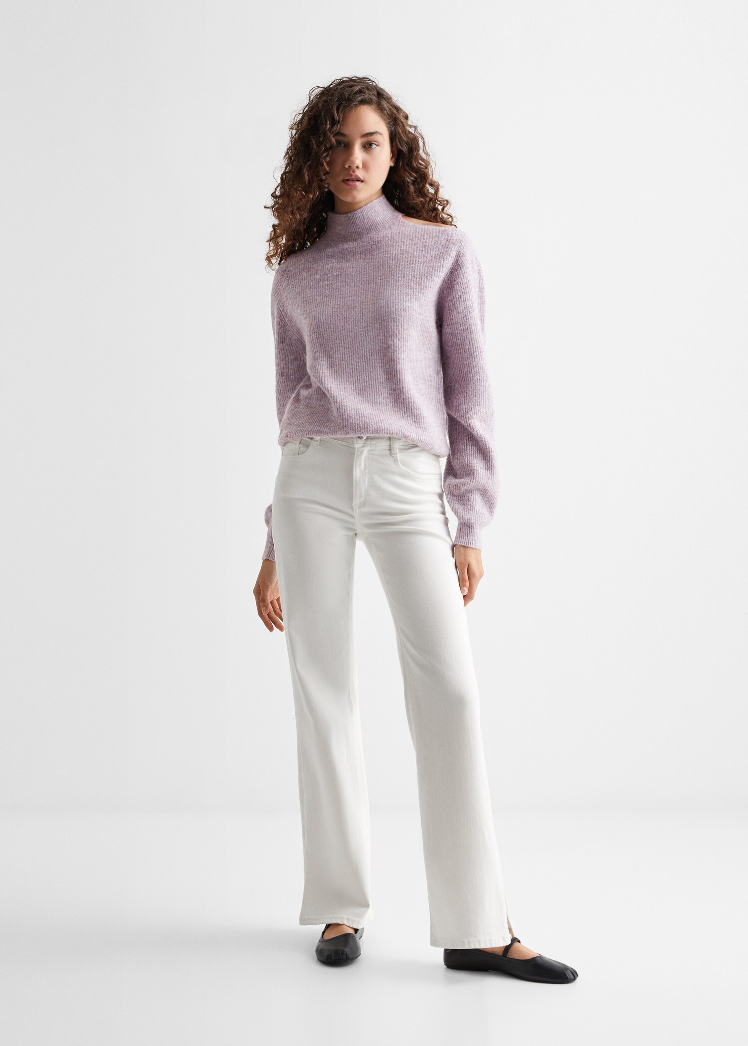 Flared jeans with opening - General plane