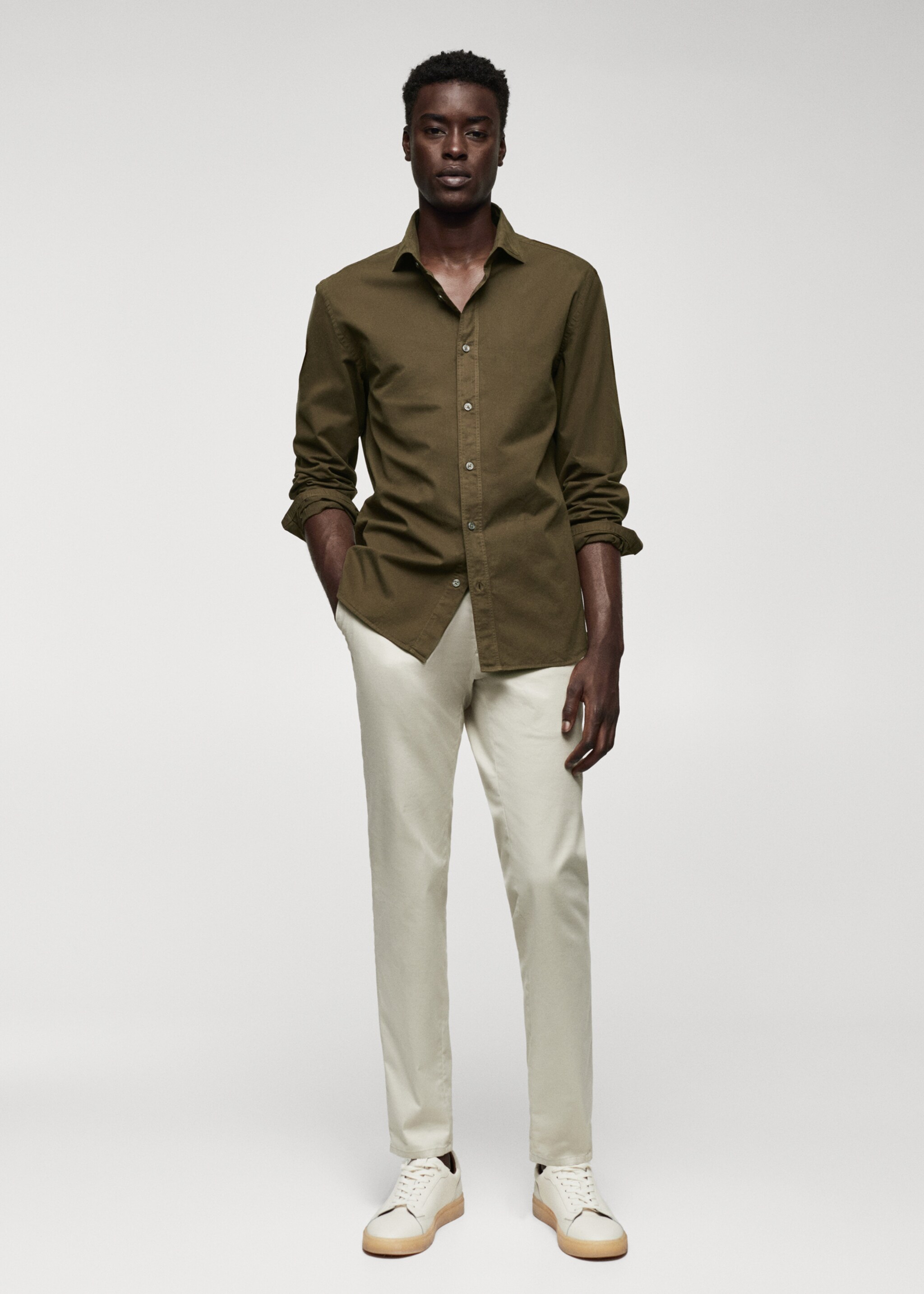Chemise slim fit 100 % coton - Plan général
