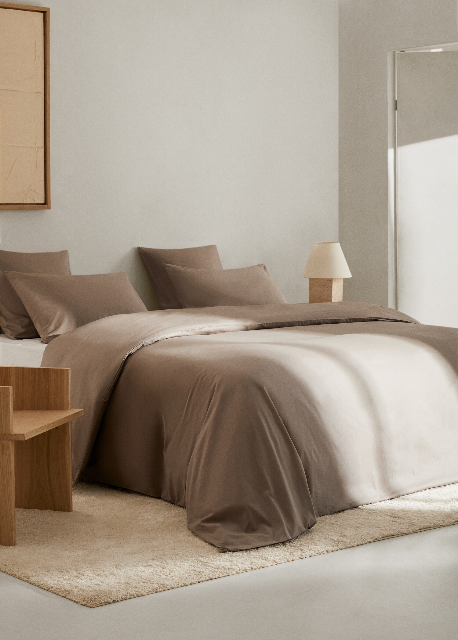 Cotton 150 threads duvet cover king bed - General plane