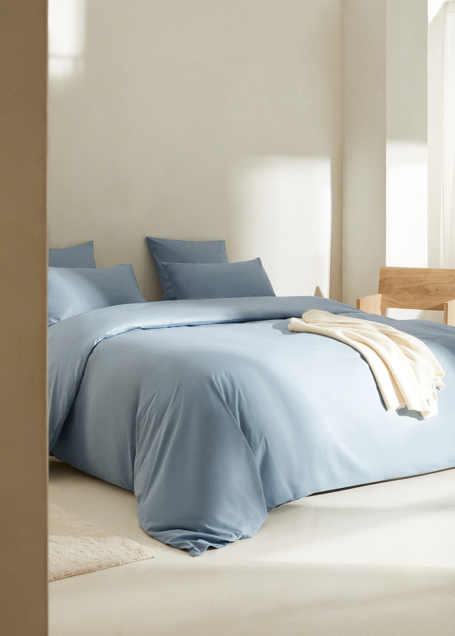 Cotton 150 threads duvet cover king bed - General plane