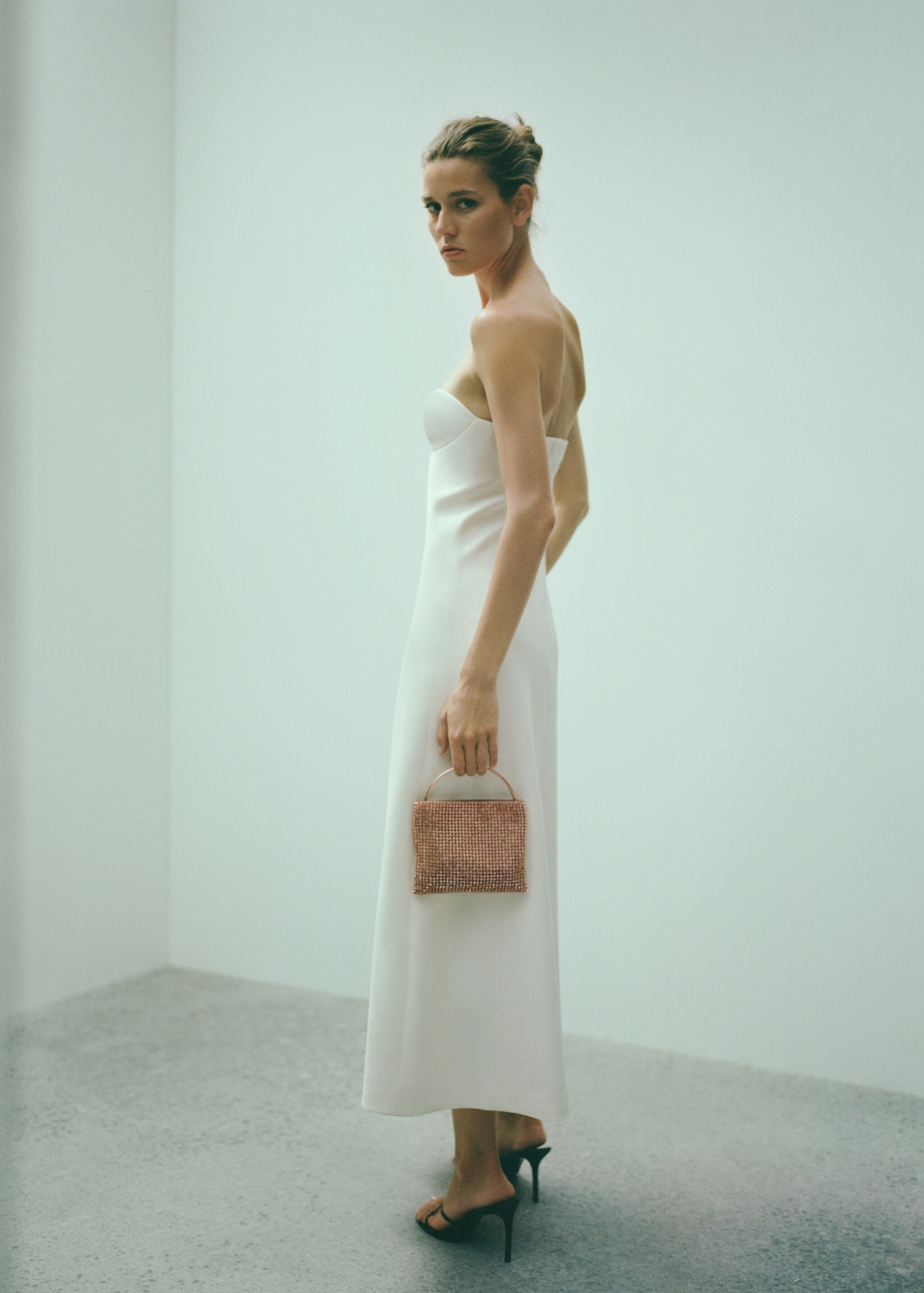 Bolso strass asa rígida - Plano general