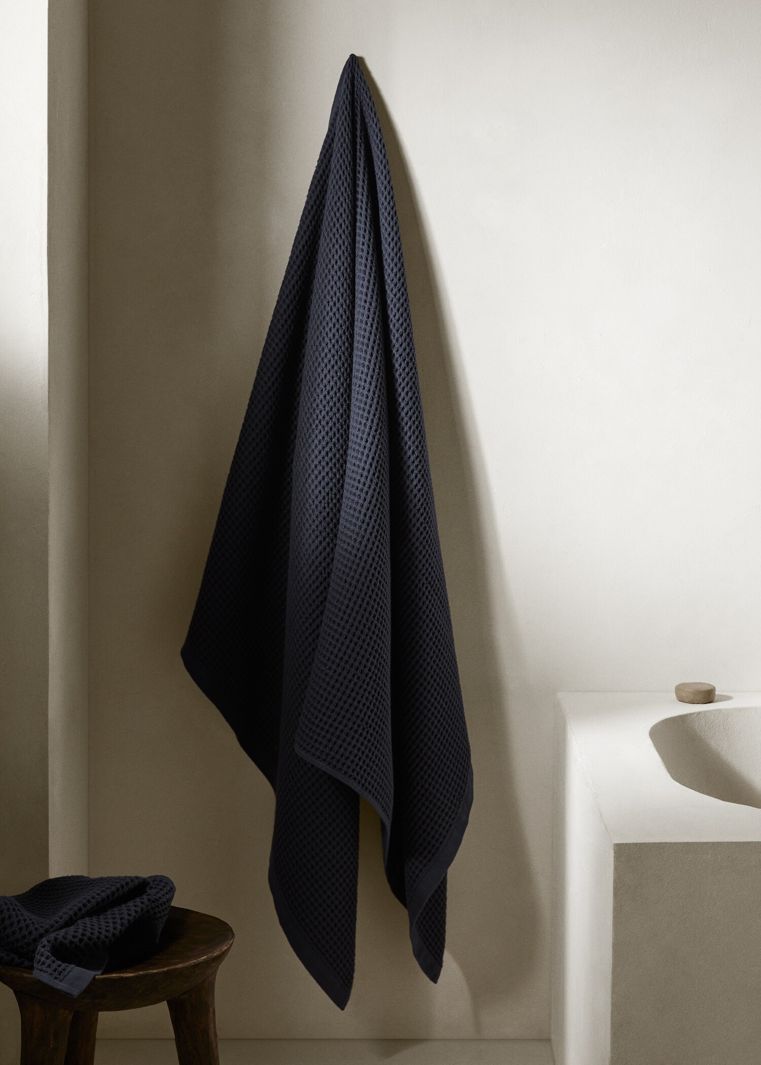 100% cotton waffle bath towel - General plane