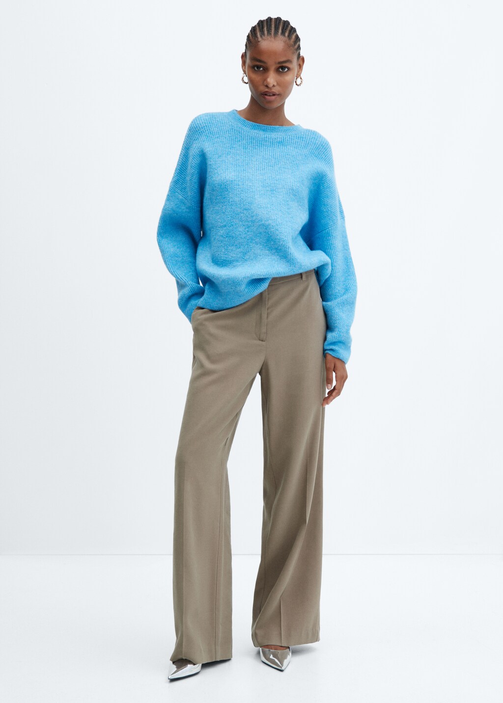 Oversized sweater with dropped shoulders Women MANGO OUTLET USA