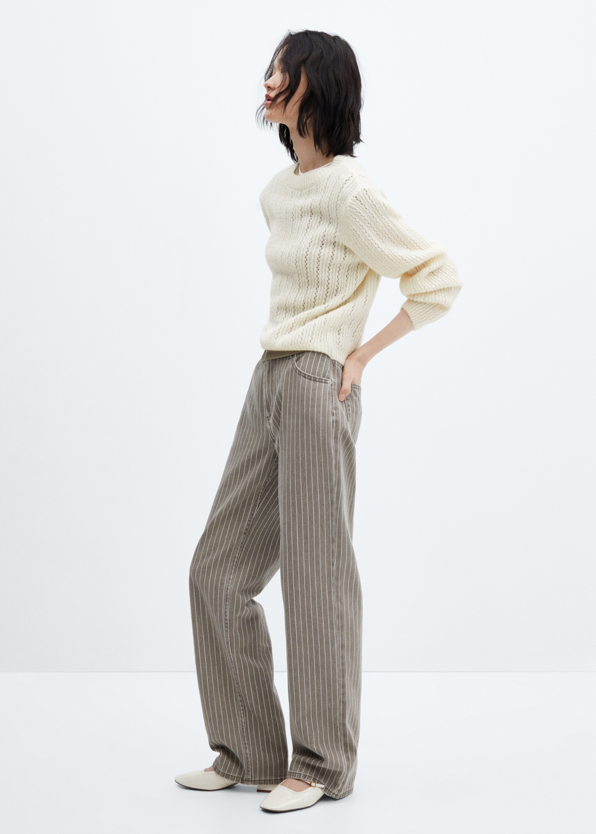 Pullover mit Lochmuster - Allgemeine Ansicht