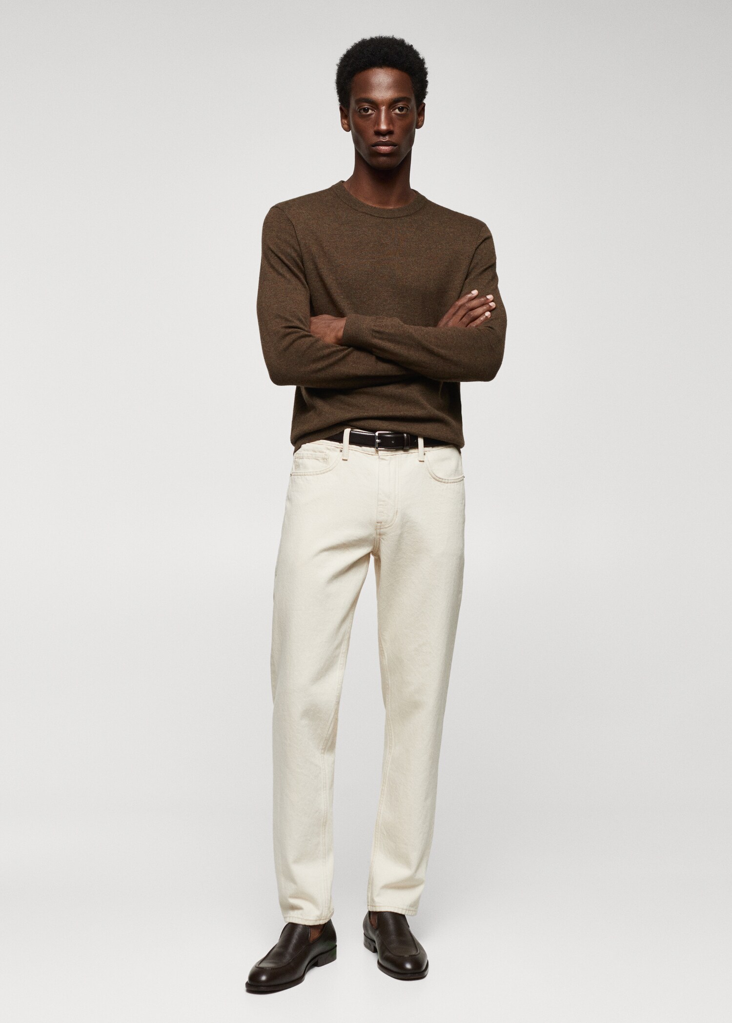 Fine-knit wool-blend sweater - General plane
