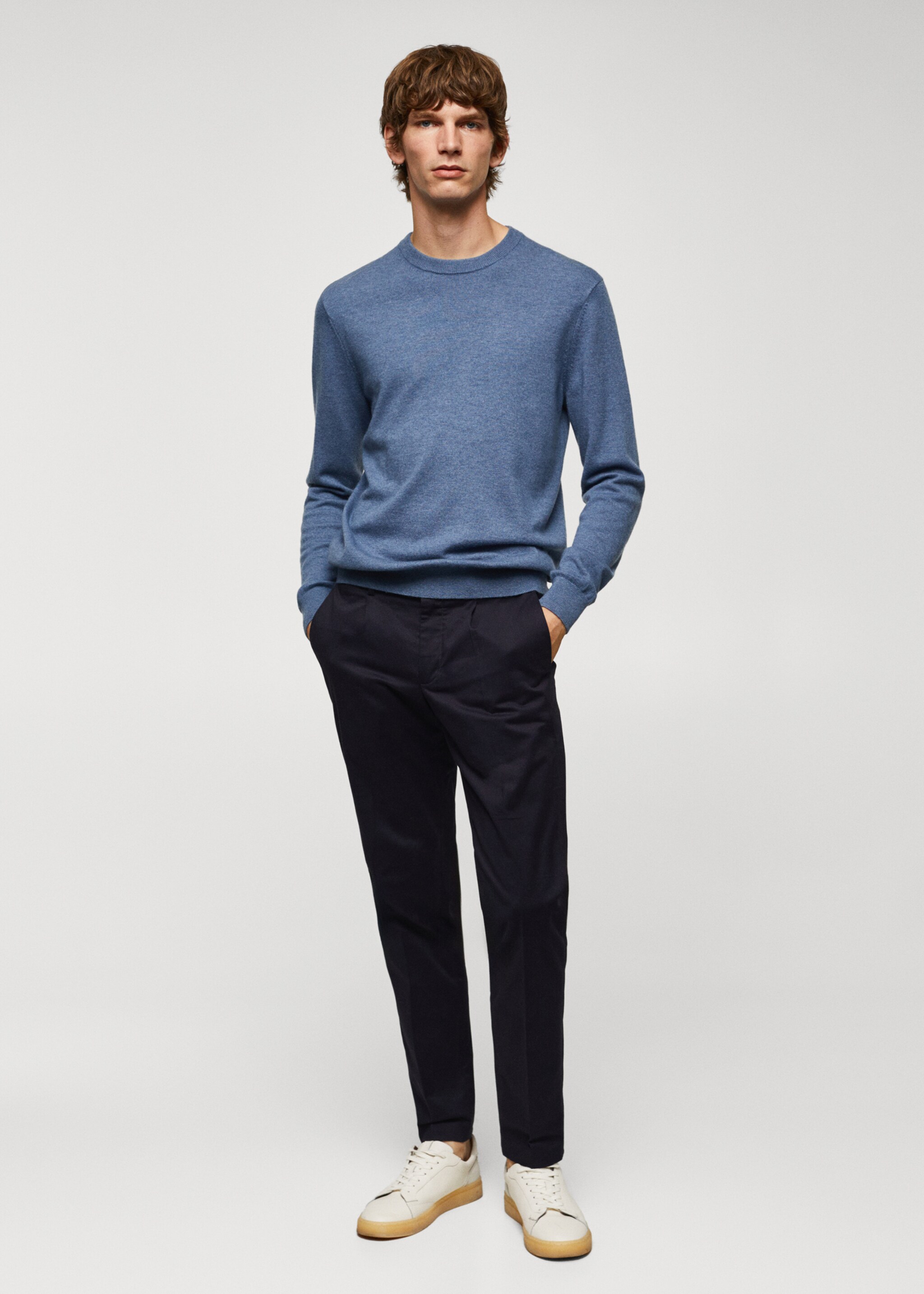 Fine-knit wool-blend sweater - General plane