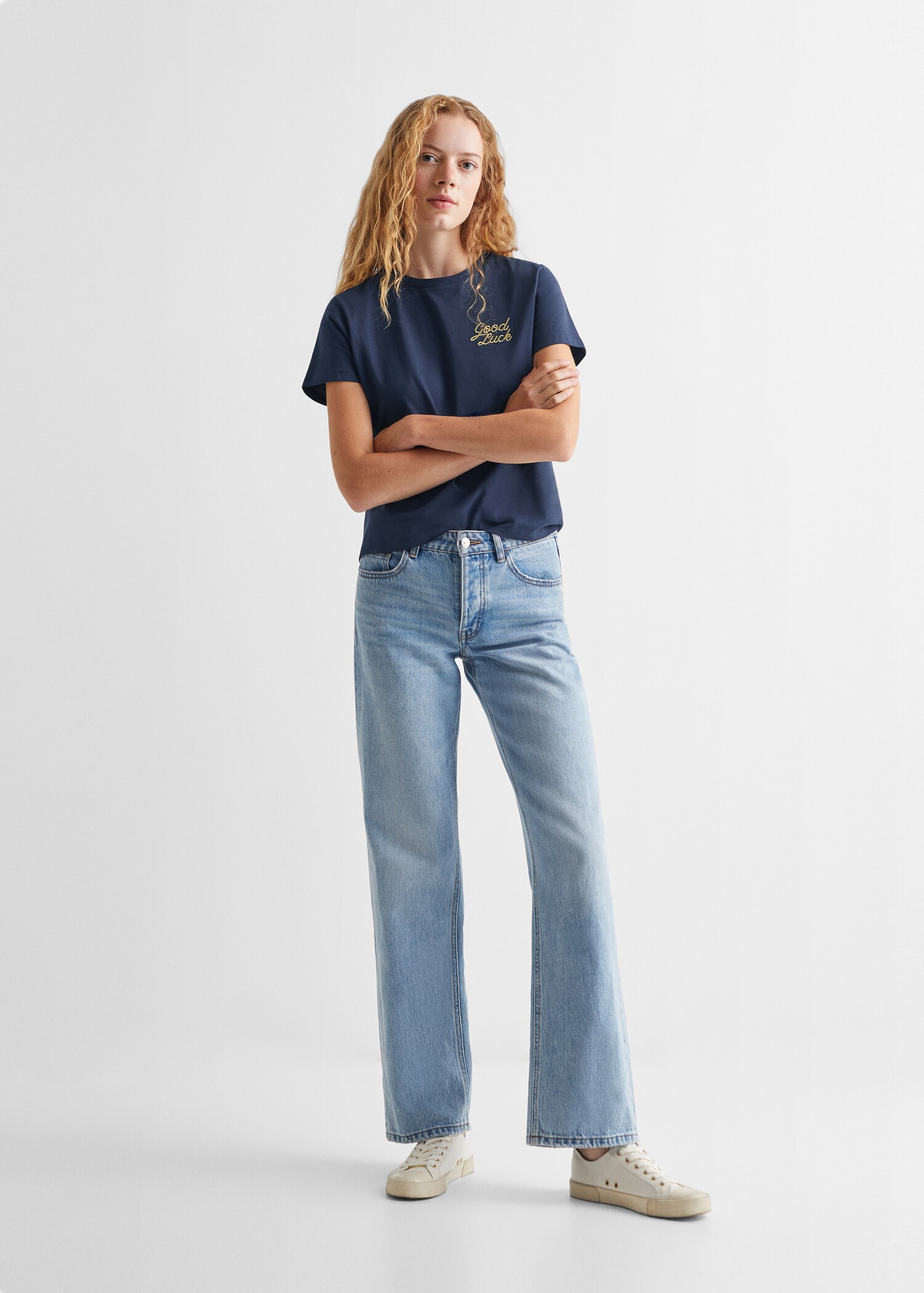 Printed message T-shirt - General plane