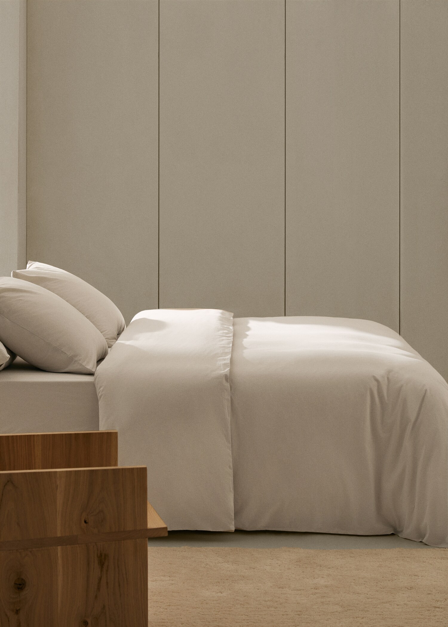 Bettbezug aus gewaschener Baumwolle für 135 cm Bett - Allgemeine Ansicht