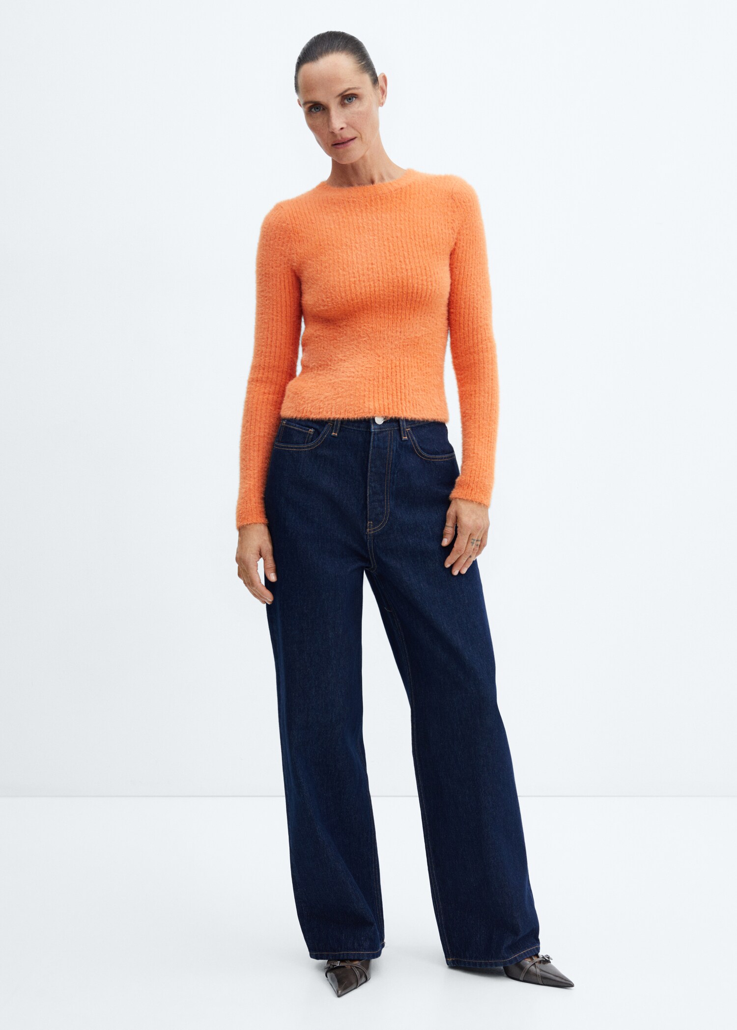 Ribbed soft sweater - General plane