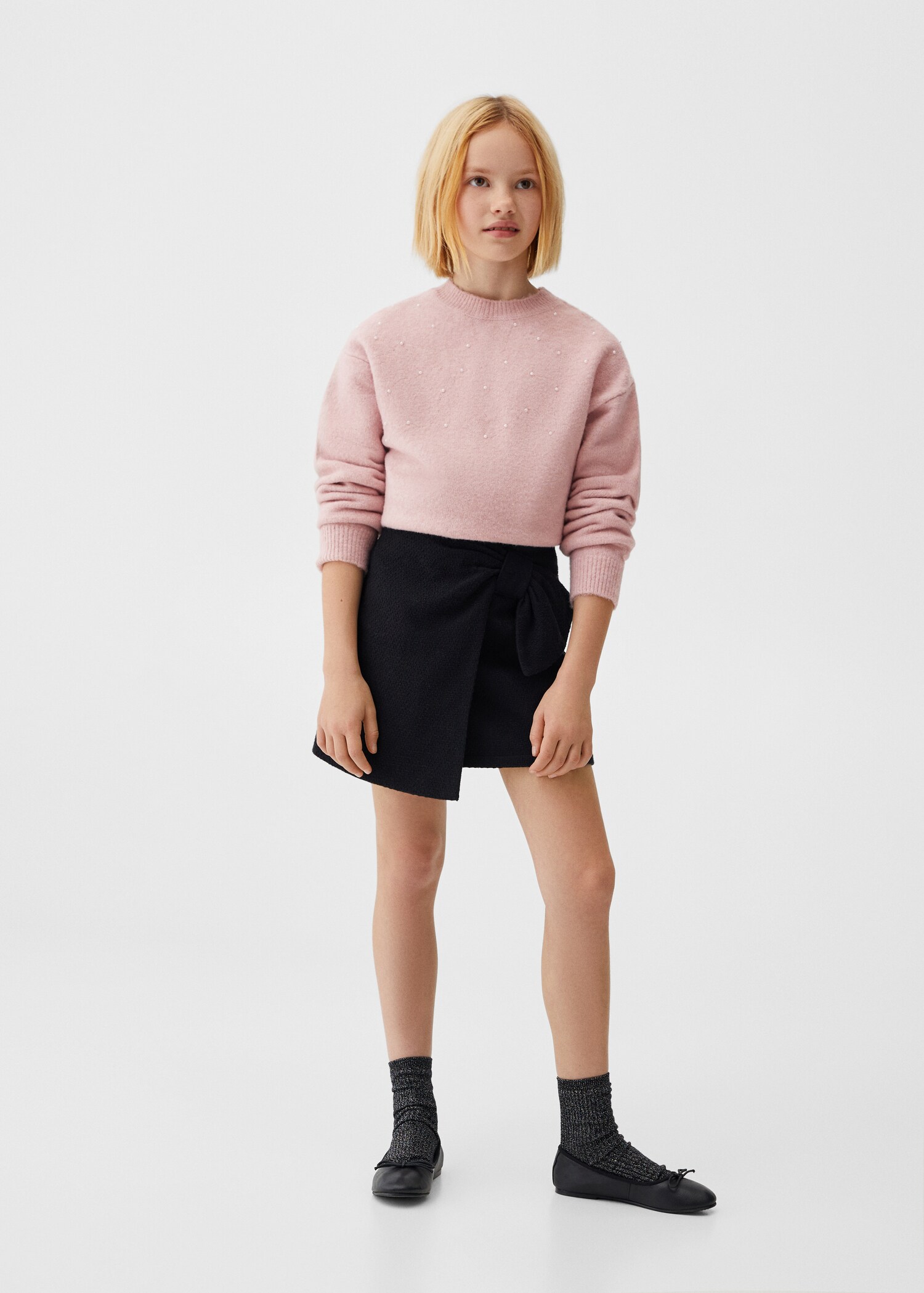 Pearls knitted sweater - General plane