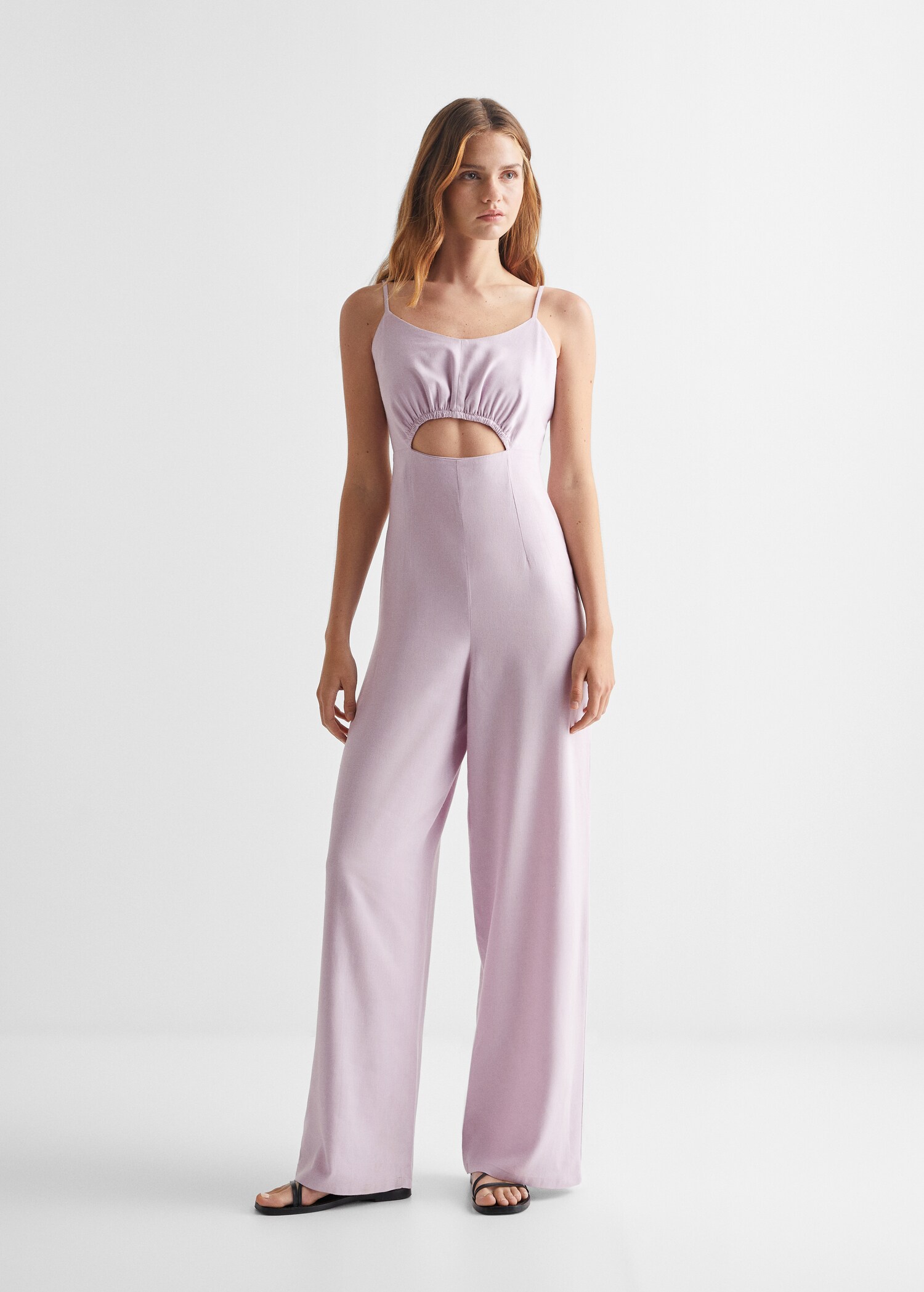 Long jumpsuit with cut-out - General plane
