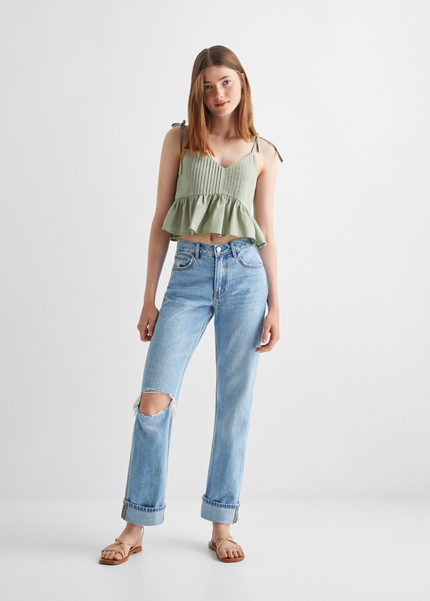 Cotton crop top - General plane