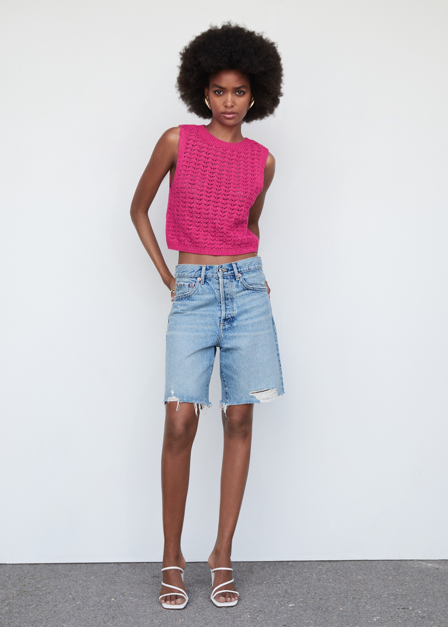 Crochet crop top - Overzichtstekening