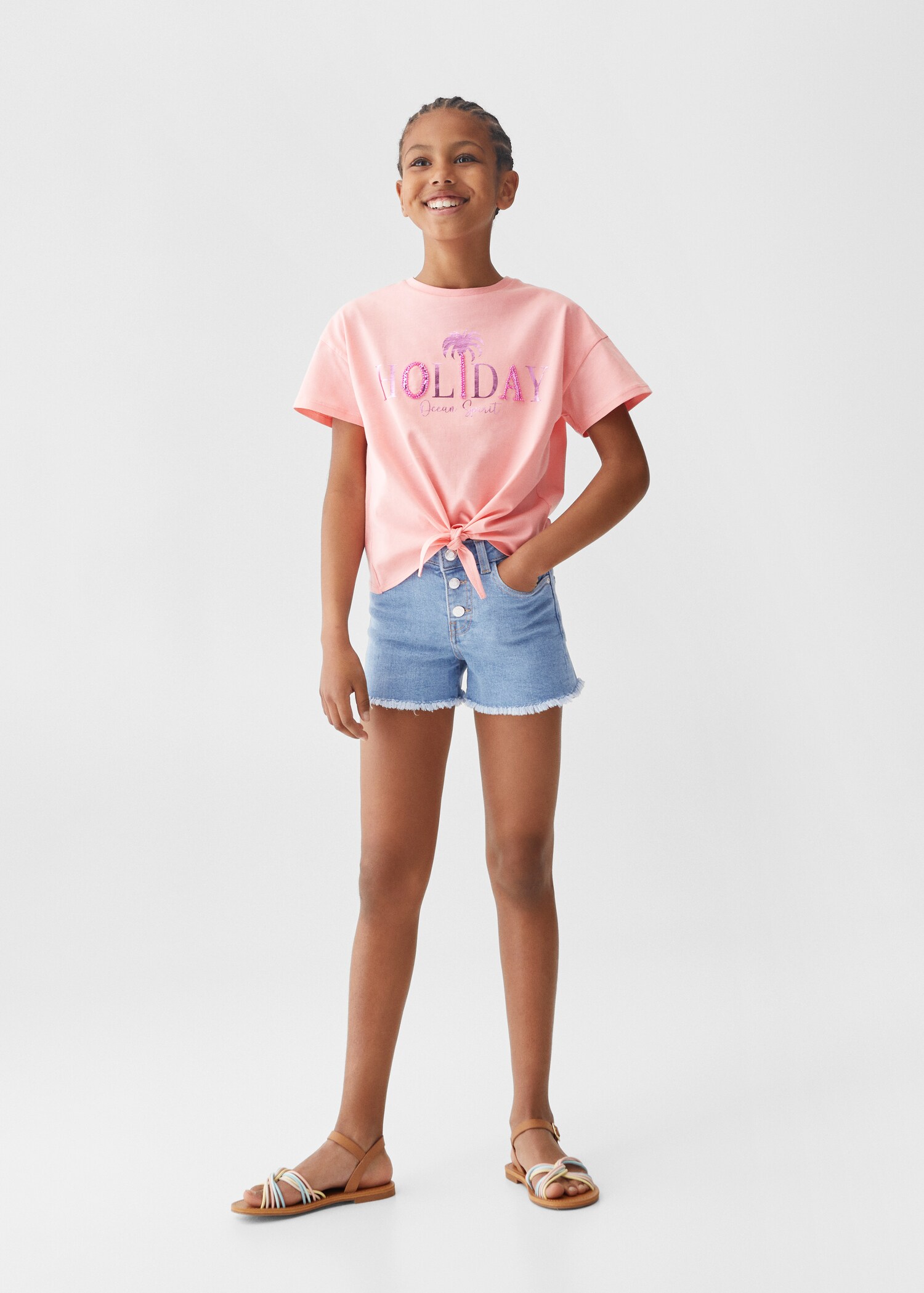 Knot cotton t-shirt - General plane