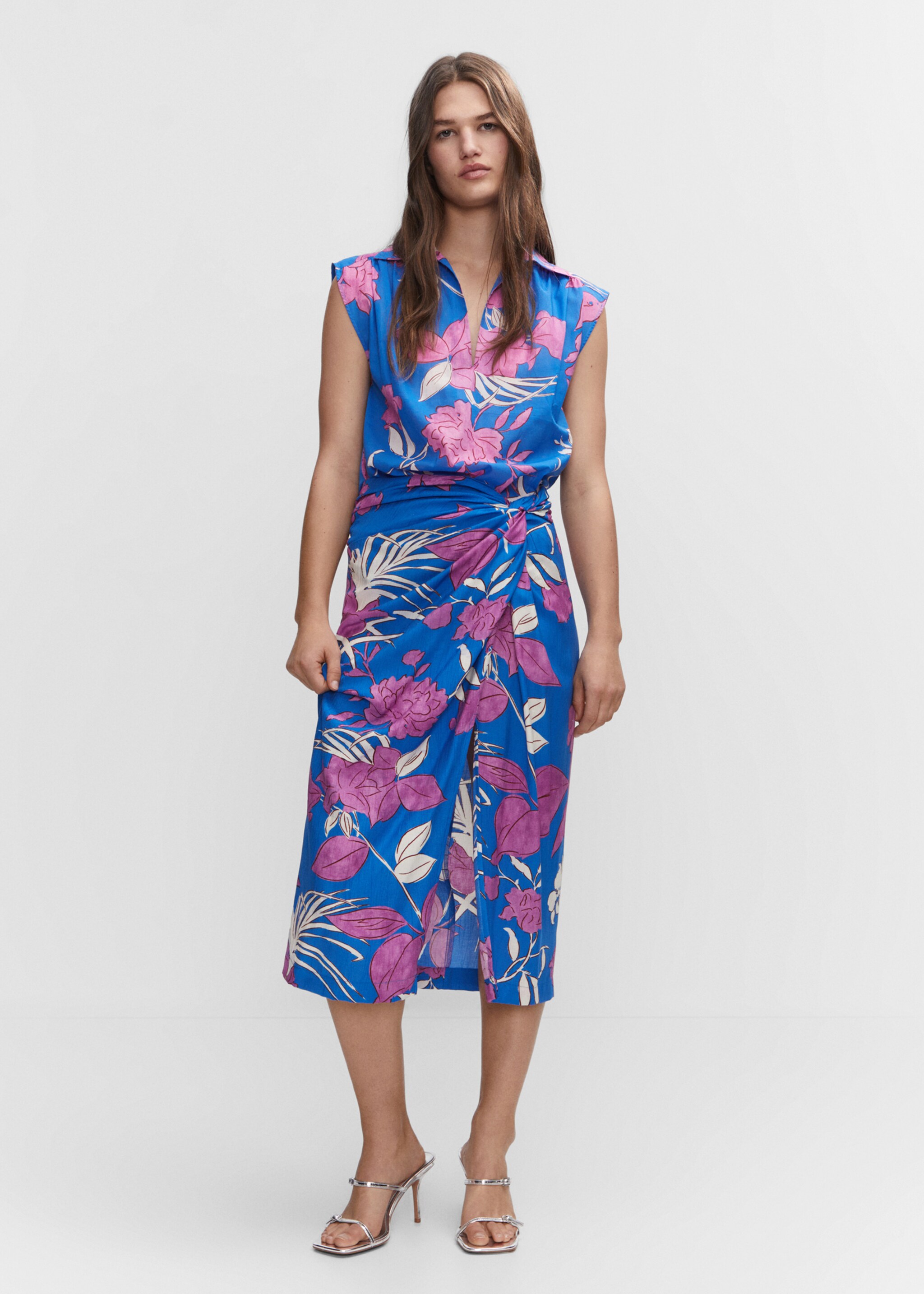 Sleeveless printed shirt - General plane, Blue. Ref: 57010718-00.