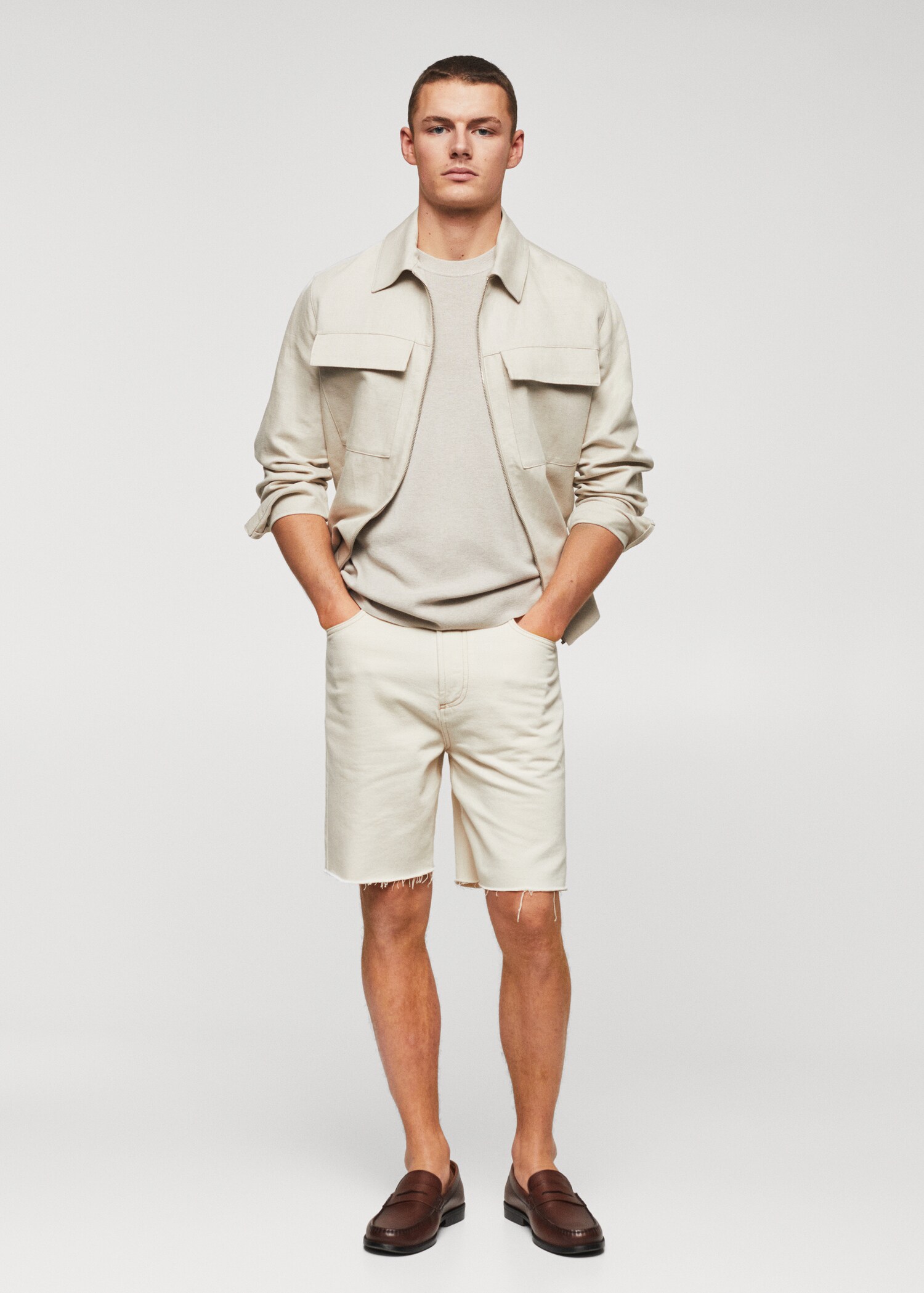 Cotton fine-knit t-shirt - General plane