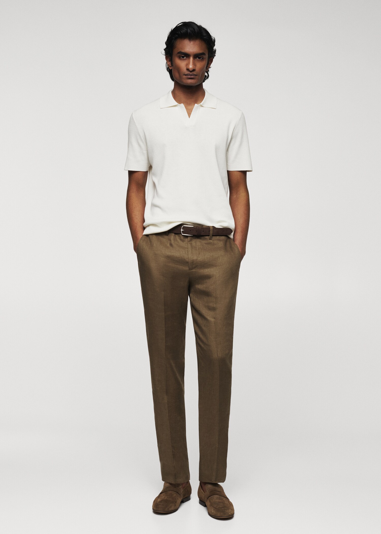 Feinstrick-Poloshirt - Allgemeine Ansicht