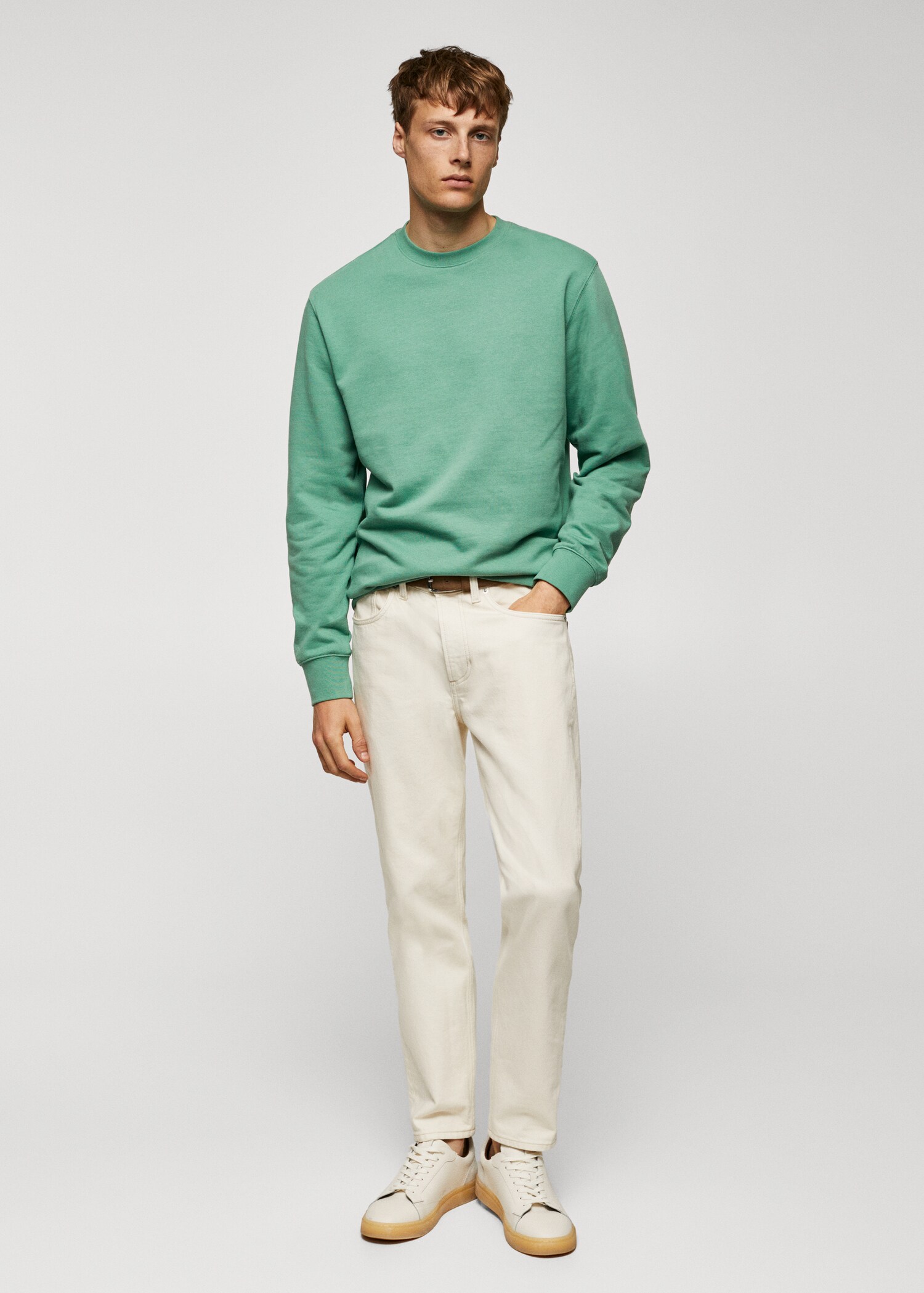Sweat-shirt essentiel 100 % coton - Plan général