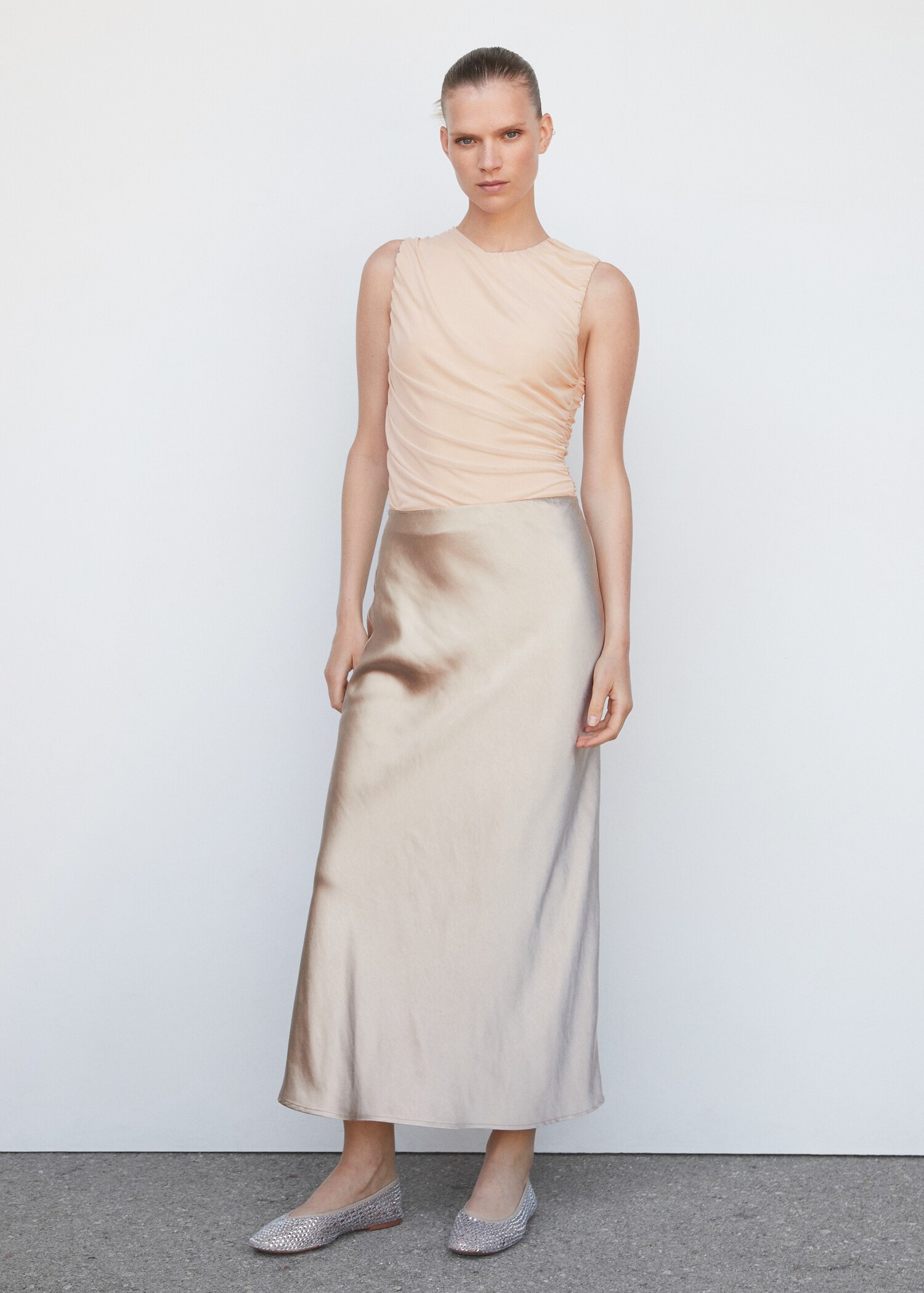 Body increspato chiffon - Piano generale