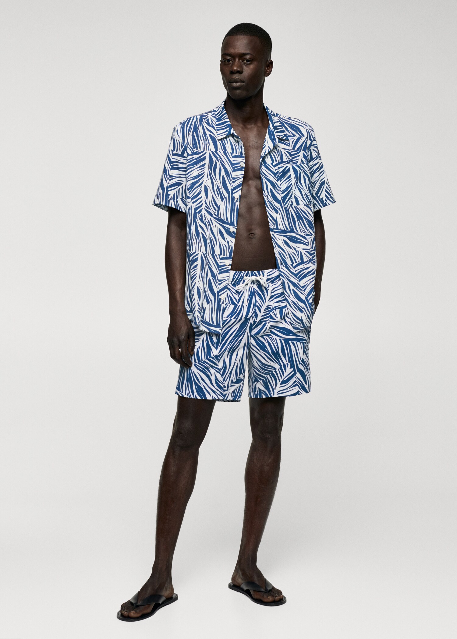 Maillot de bain imprimé feuilles - Plan général