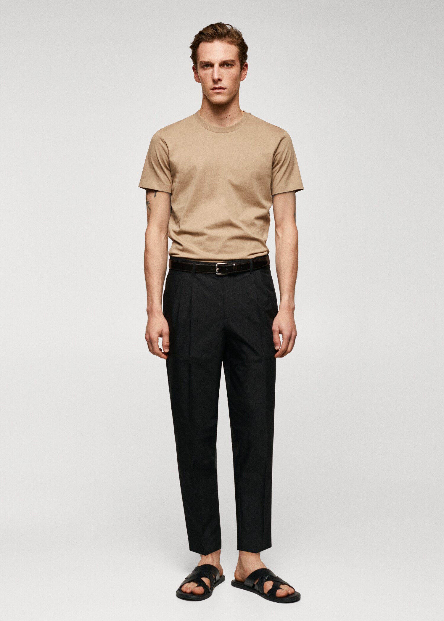 Camiseta básica algodón comfort stretch - Plano general