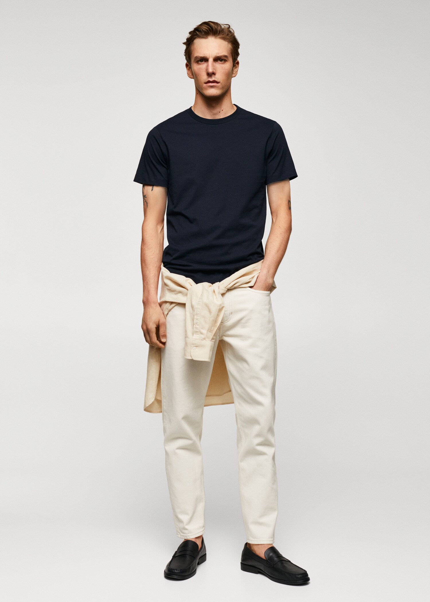 Camiseta básica algodón comfort stretch - Plano general