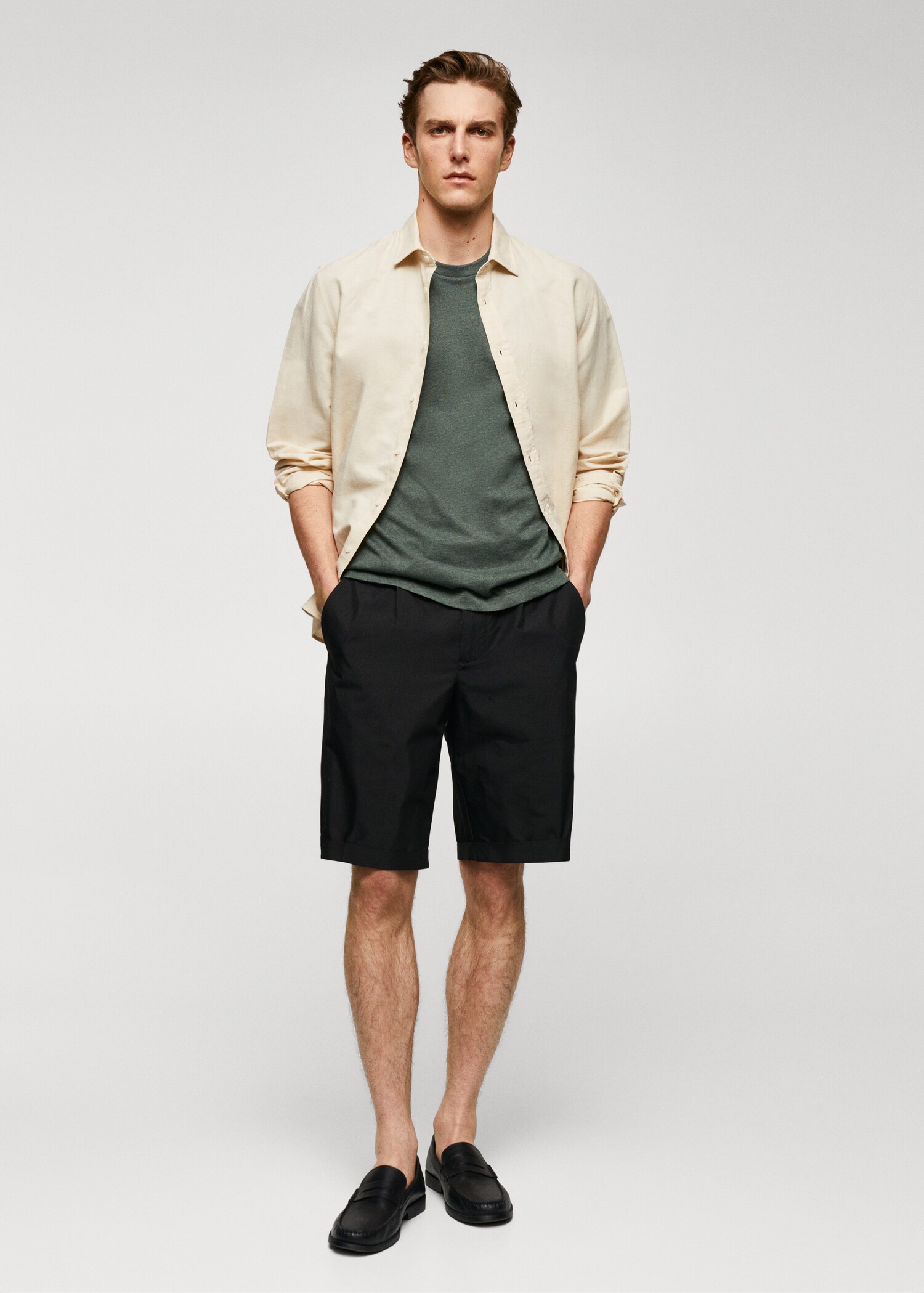 Camiseta básica algodón comfort stretch - Plano general