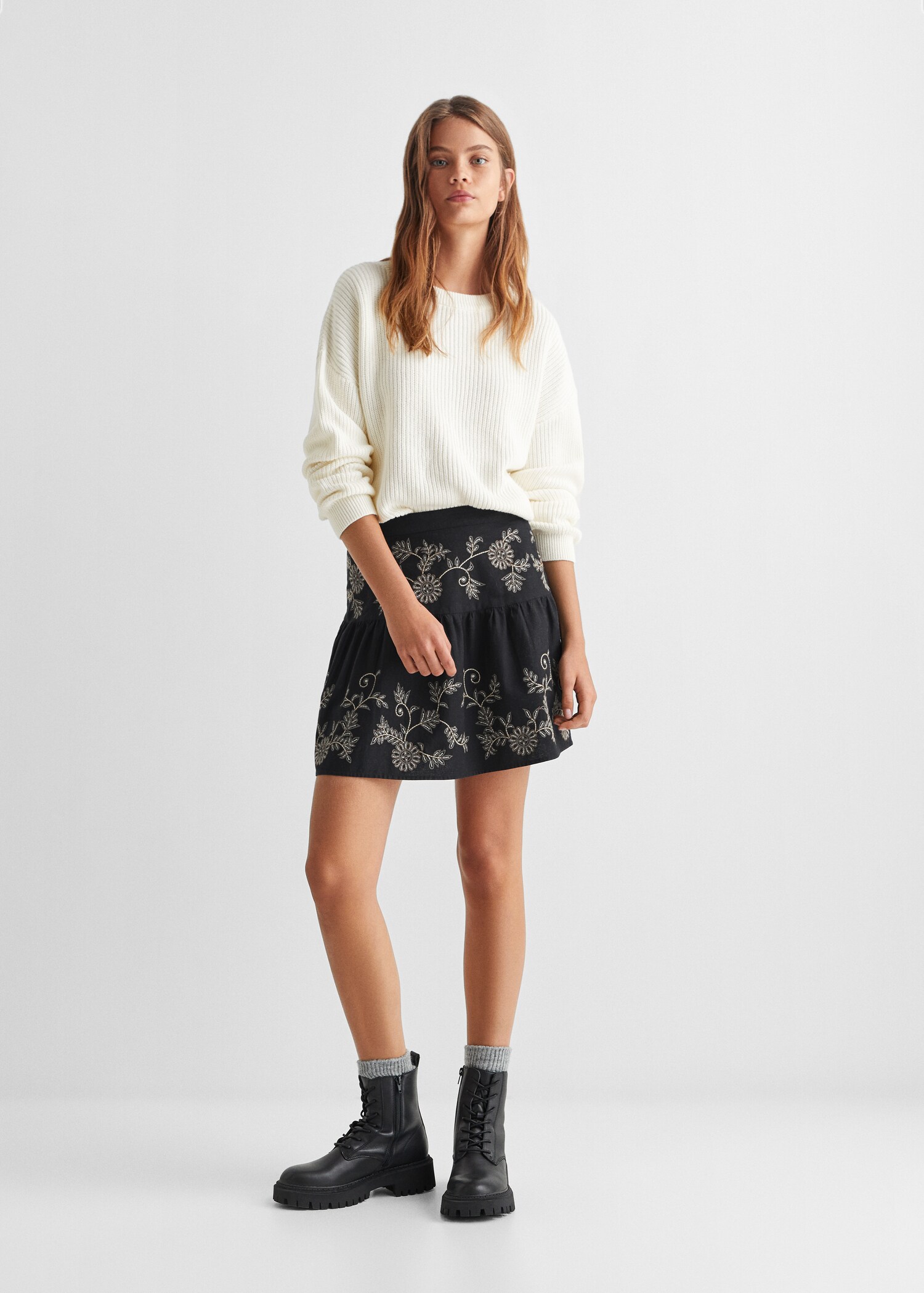 Knit cotton sweater - General plane