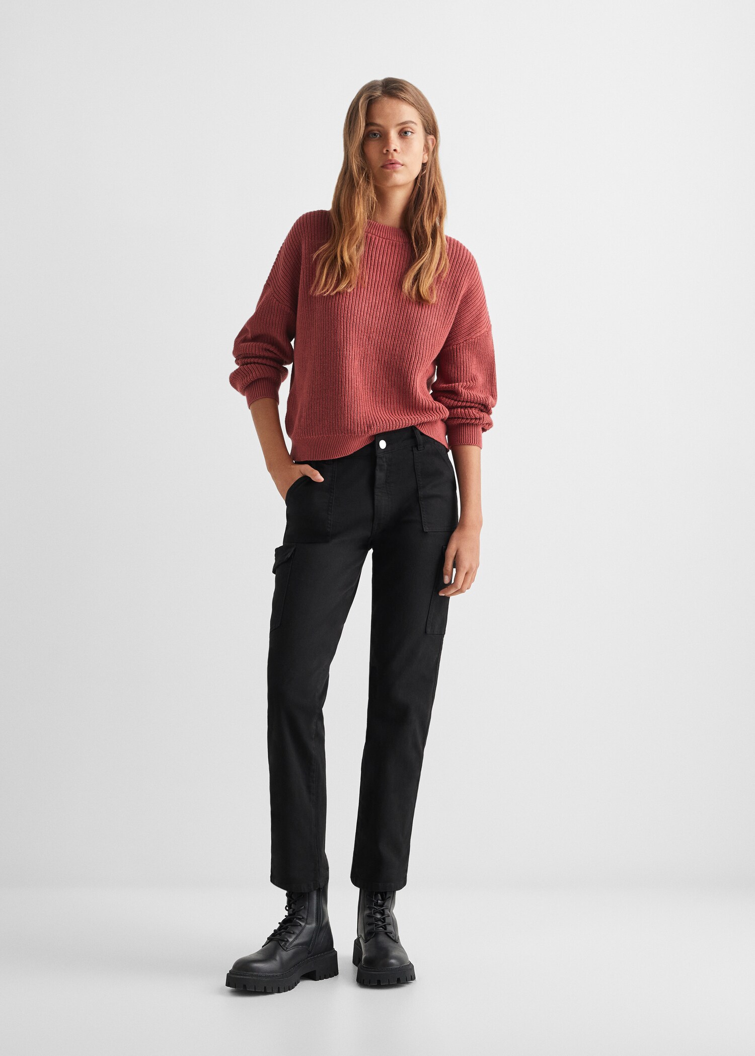 Knit cotton sweater - General plane