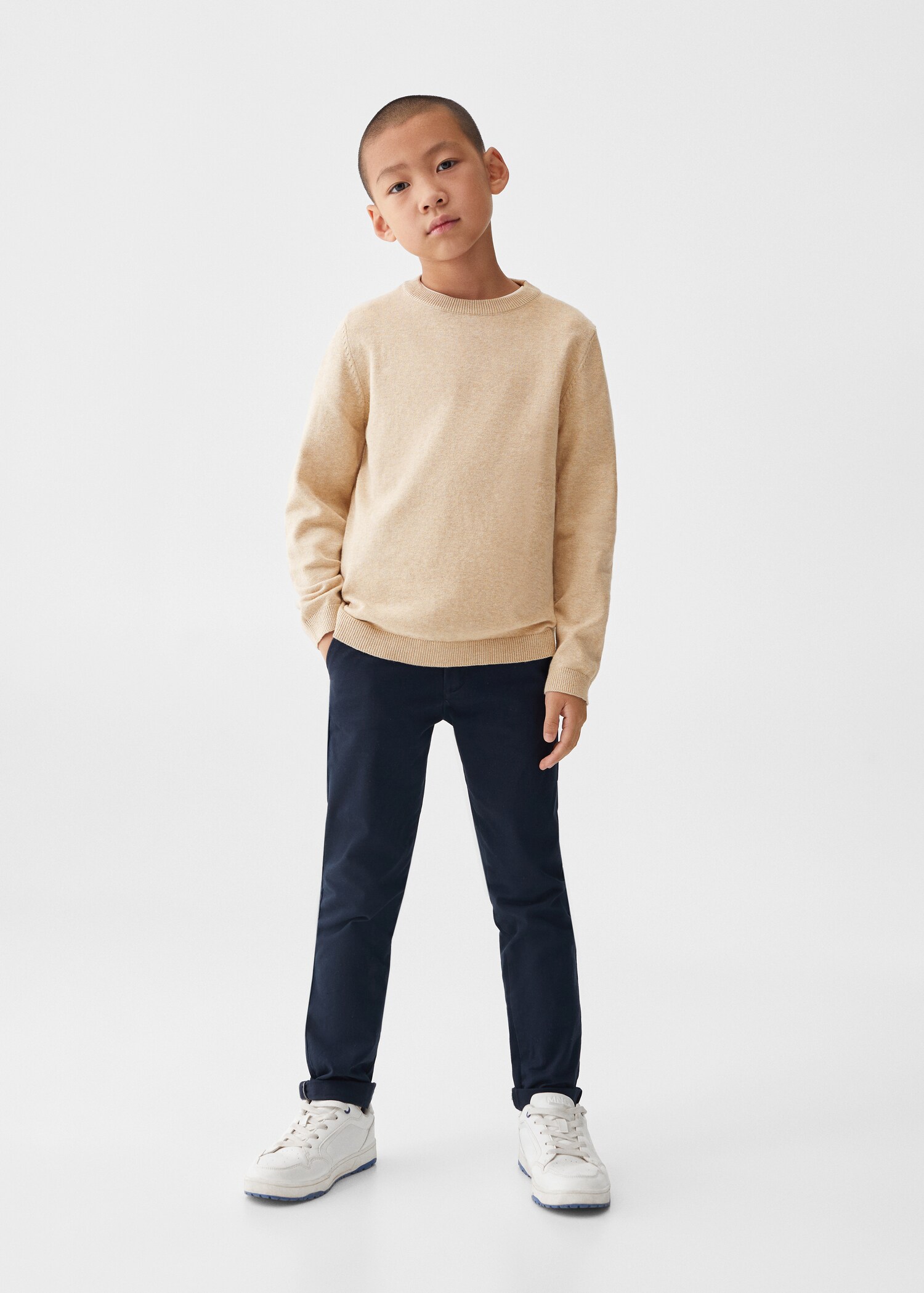 Pull-over maille coton - Plan général