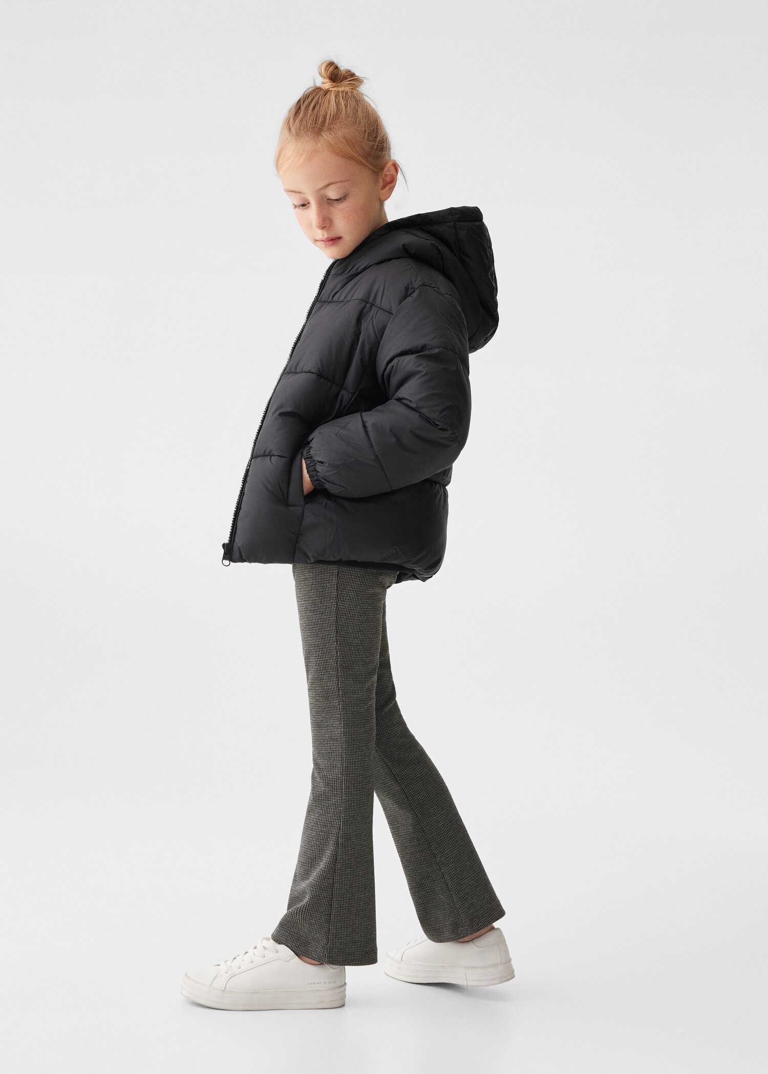 Hood quilted coat - General plane