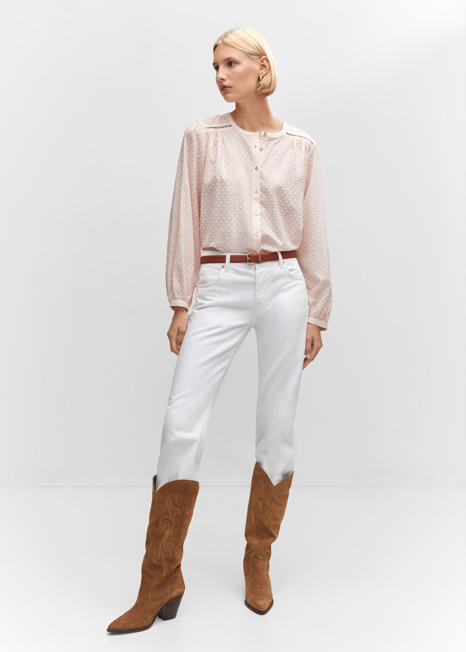 Plumeti cotton blouse - General plane
