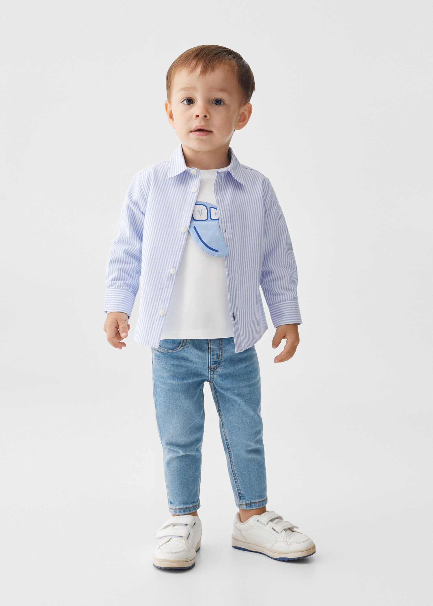 T-shirt en coton à dessin - Plan général