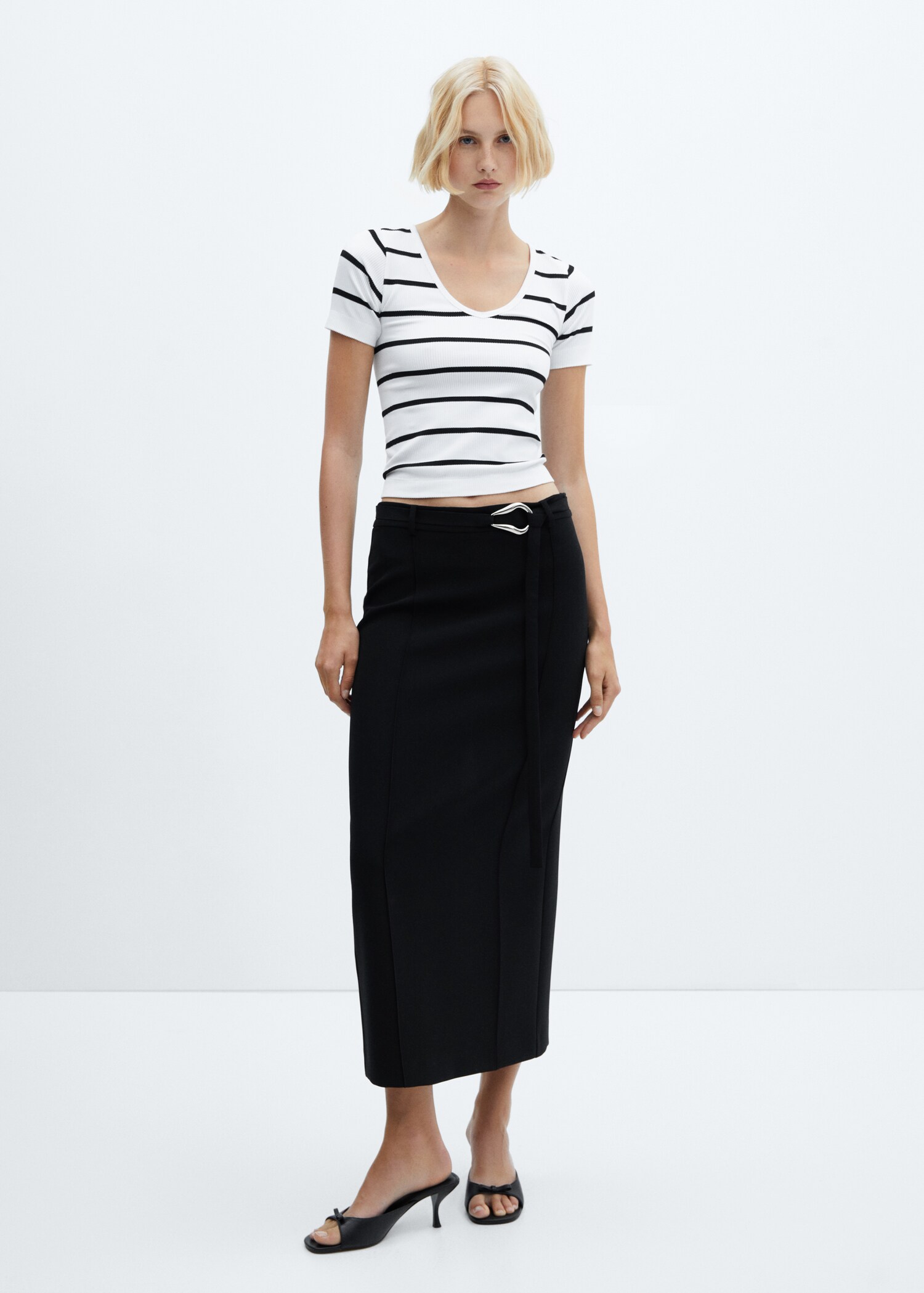 Striped seamless t-shirt - General plane