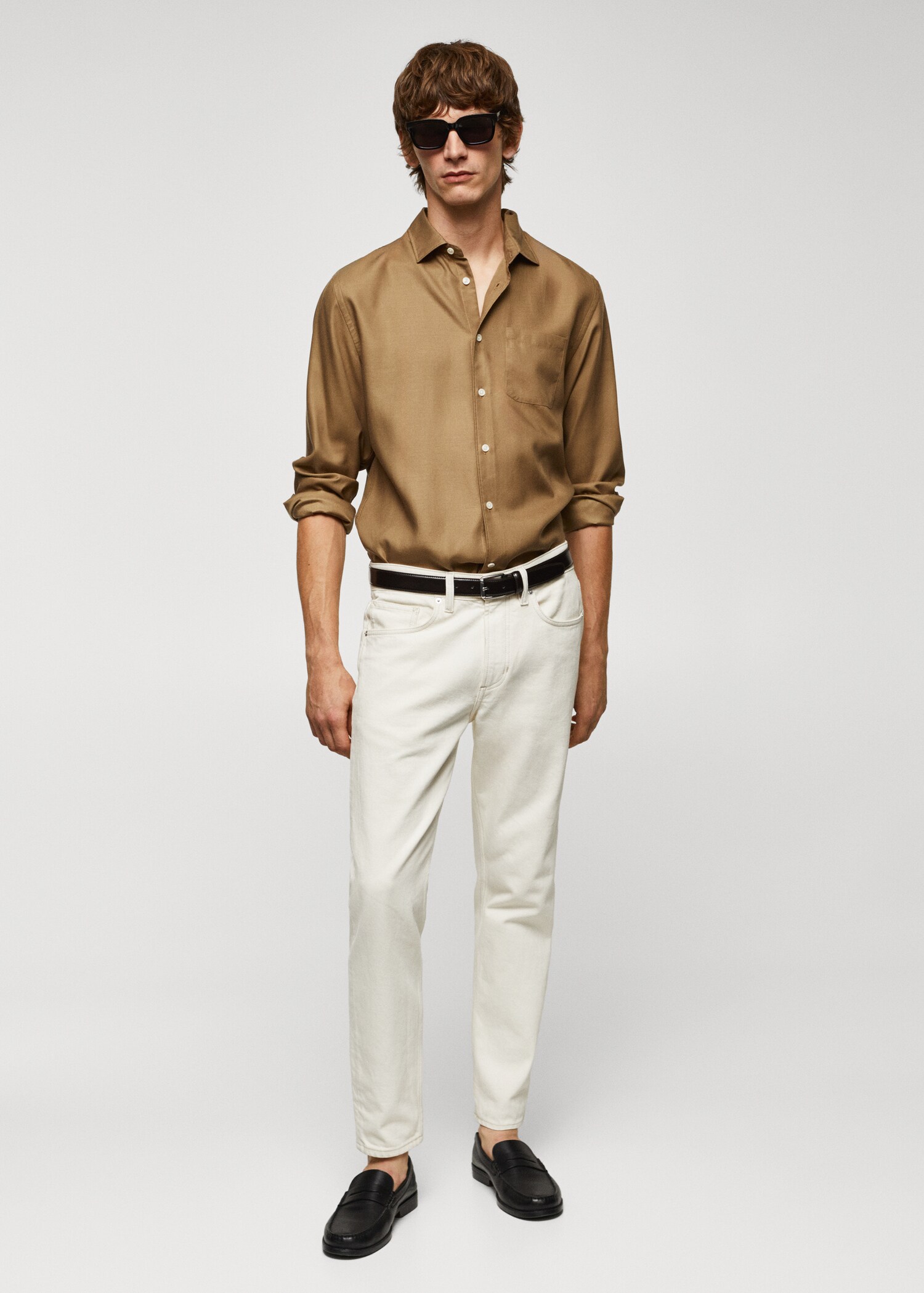 100% tencel shirt with pocket - General plane