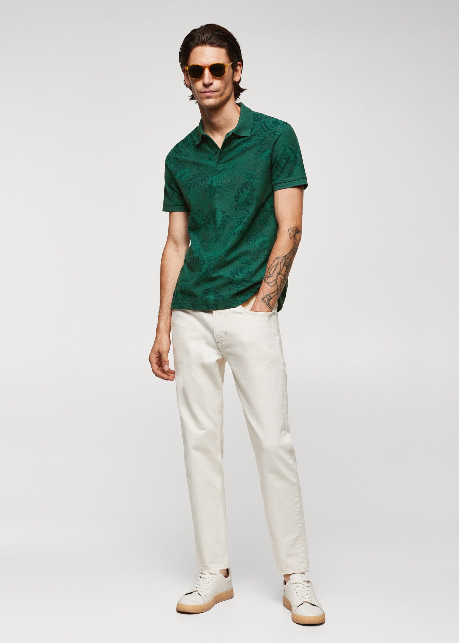 Polo estampat palmeres - Pla general