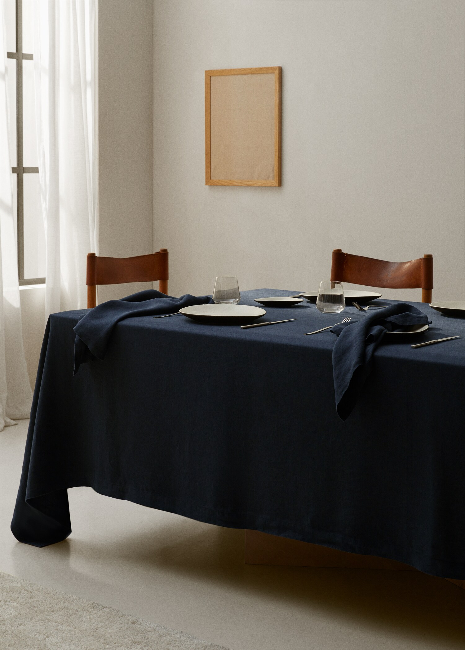 Tischdecke aus 100 % Leinen 170 x 250 cm - Allgemeine Ansicht