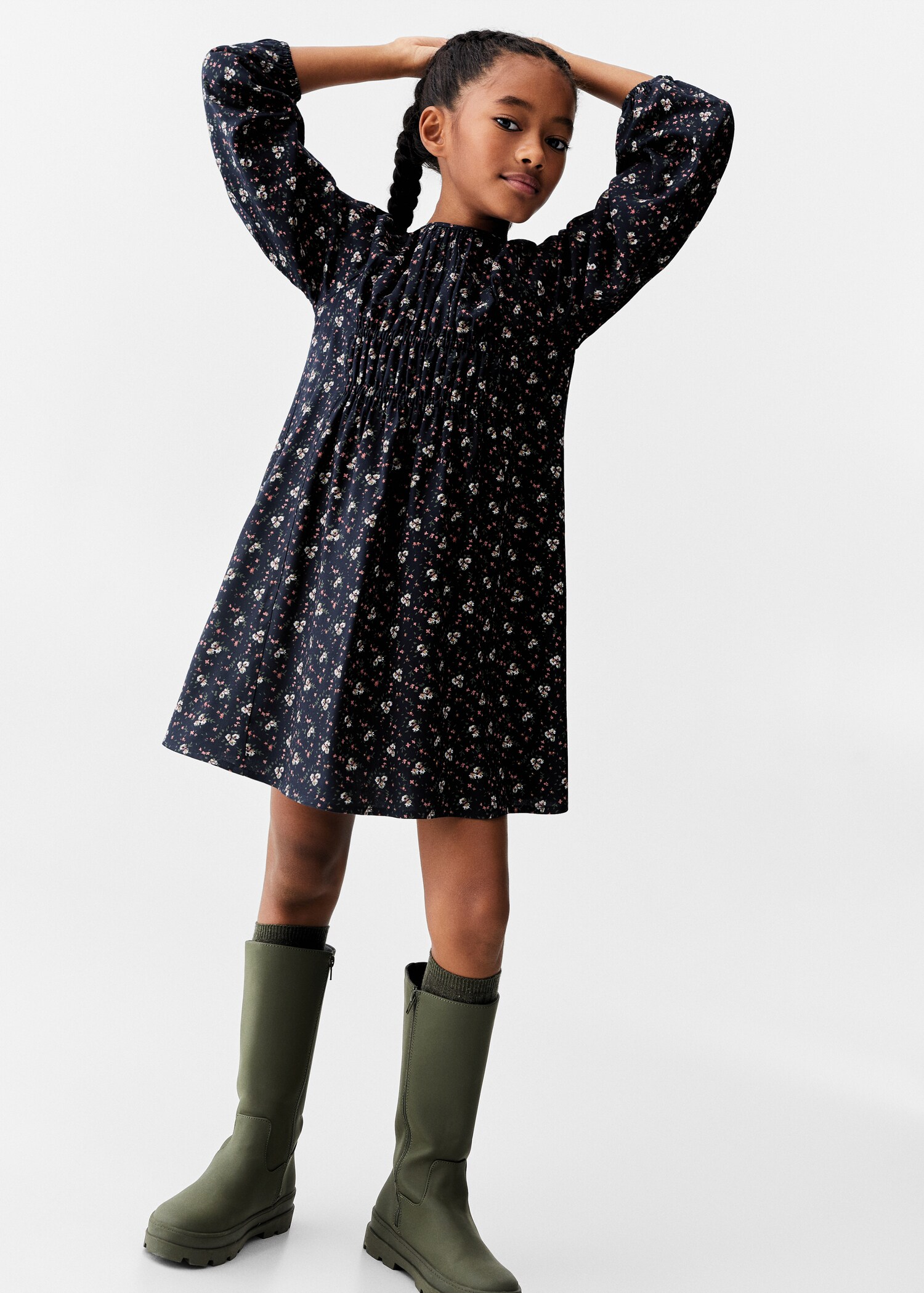 Floral print dress - General plane