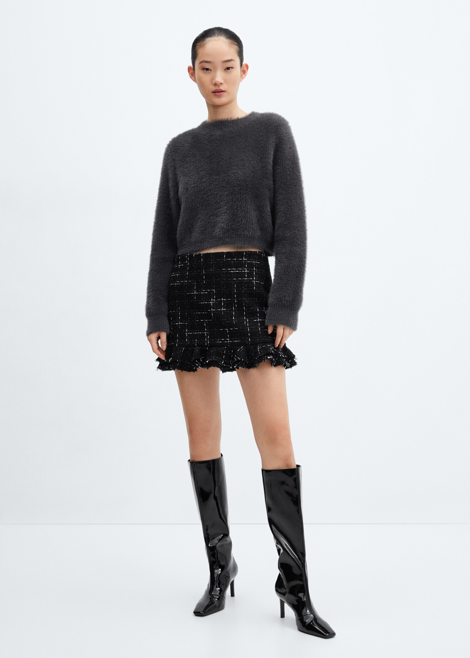 Maglione effetto pelliccia - Piano generale