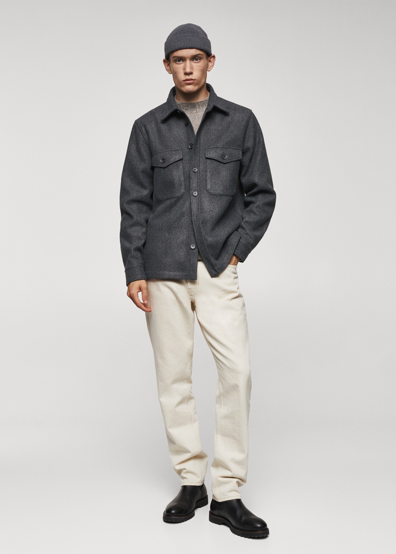 Sobrecamisa franel·la butxaques - Pla general