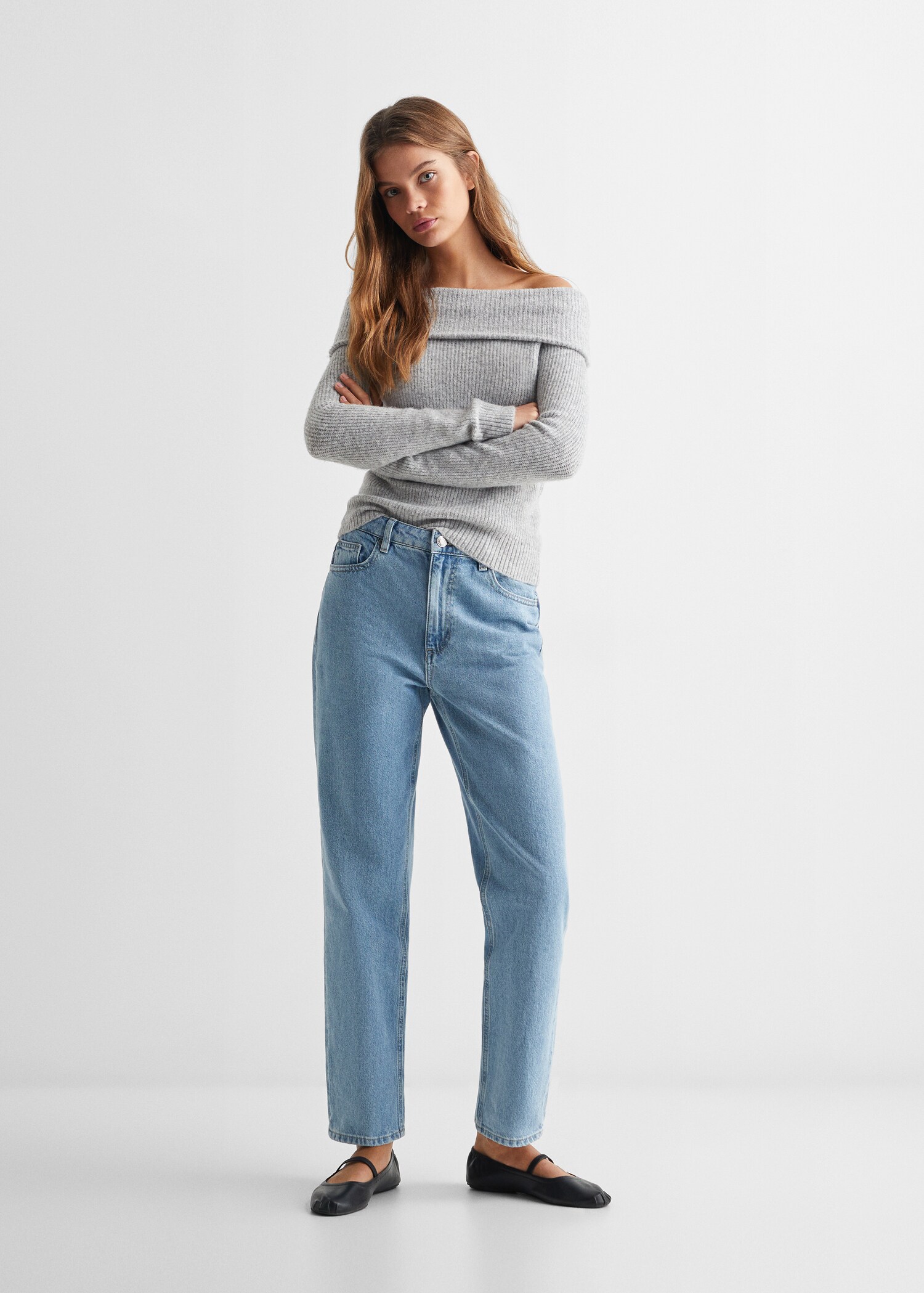 Boat neck sweater - General plane